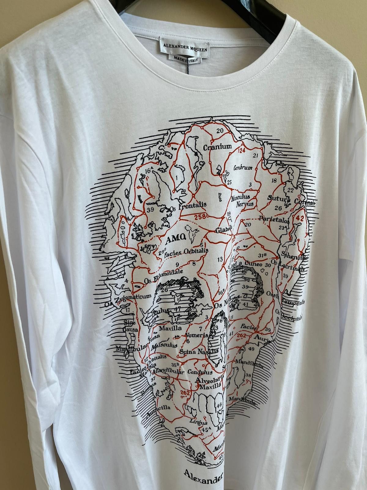 Alexander McQueen Long Sleeve T-Shirt in White Size US L / EU 52-54 / 3 - 4 Thumbnail
