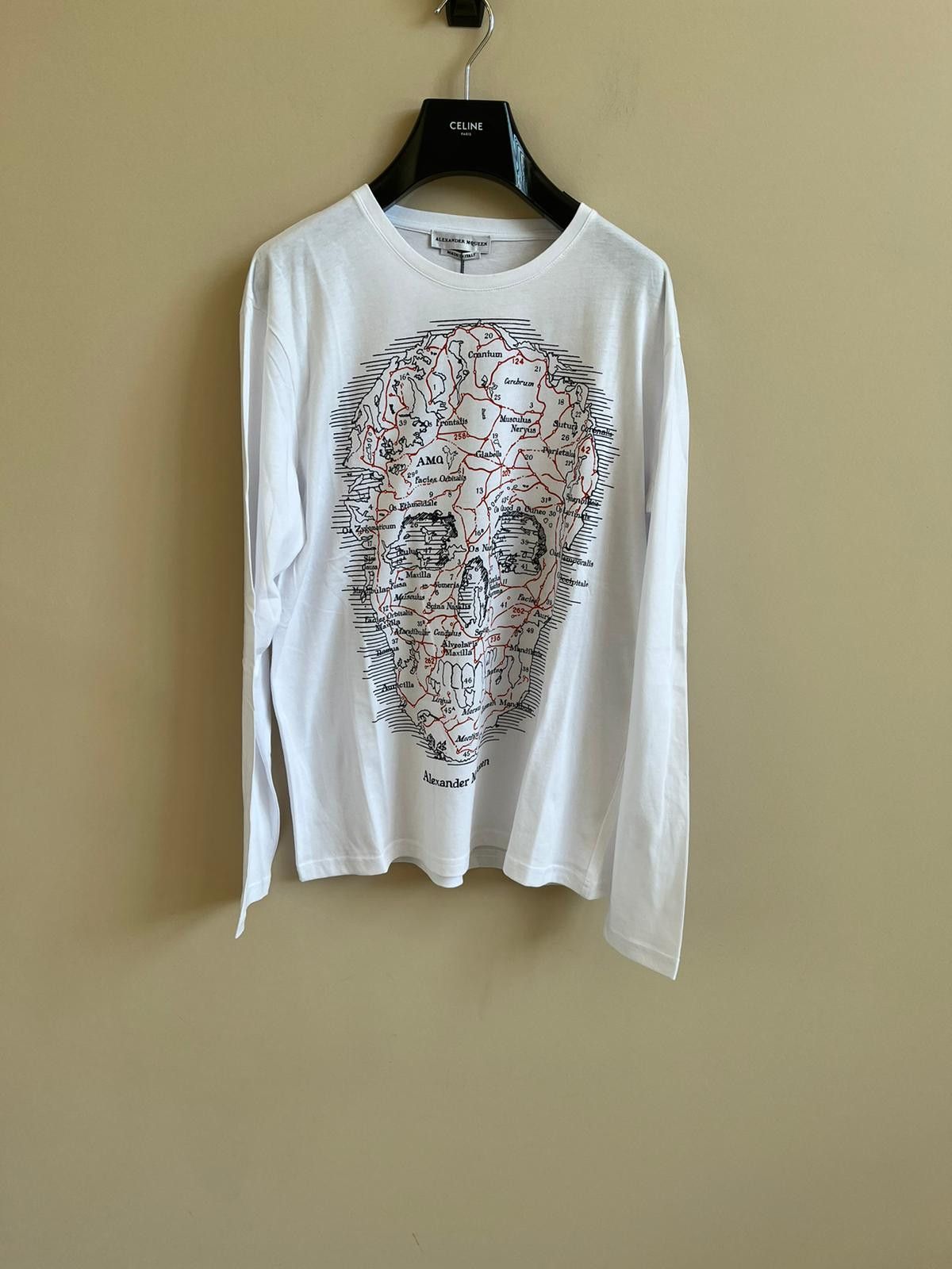 Alexander McQueen Long Sleeve T-Shirt in White Size US L / EU 52-54 / 3 - 3 Thumbnail