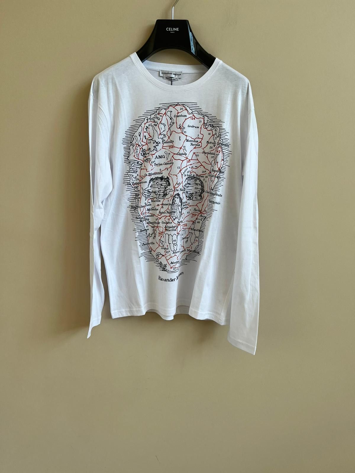 Alexander McQueen Long Sleeve T-Shirt in White Size US L / EU 52-54 / 3 - 1 Thumbnail