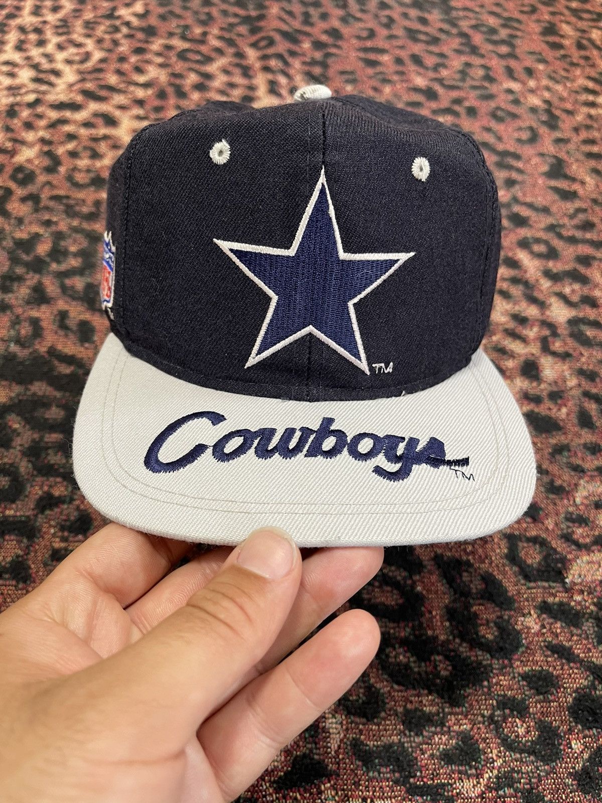 Vintage Sport Specialties Cowboys Brim Script Star SnapBack