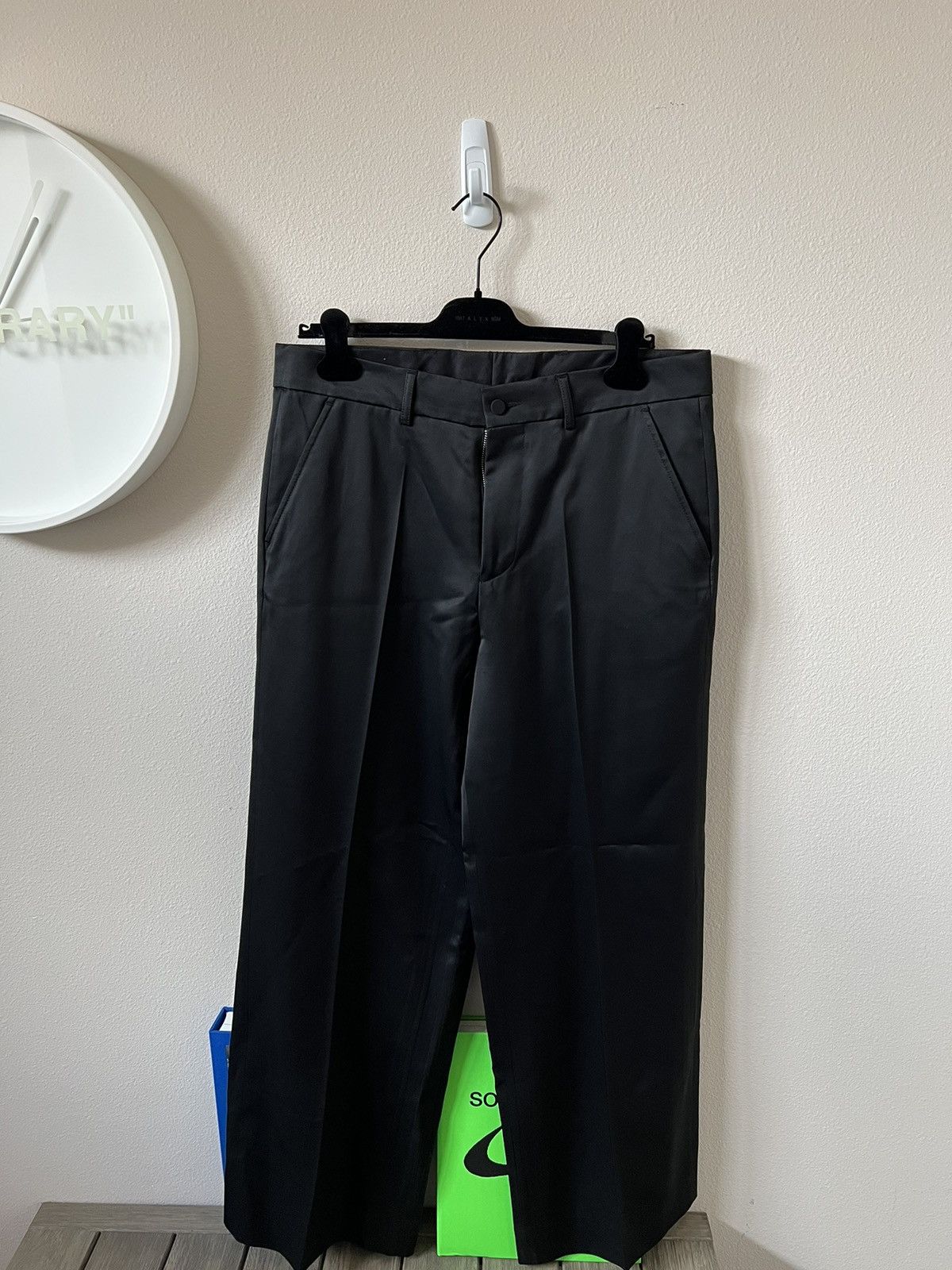 Our Legacy Our Legacy Tuxedo Trousers in Black Emotional Sateen Size US 34 / EU 50 - 1 Thumbnail