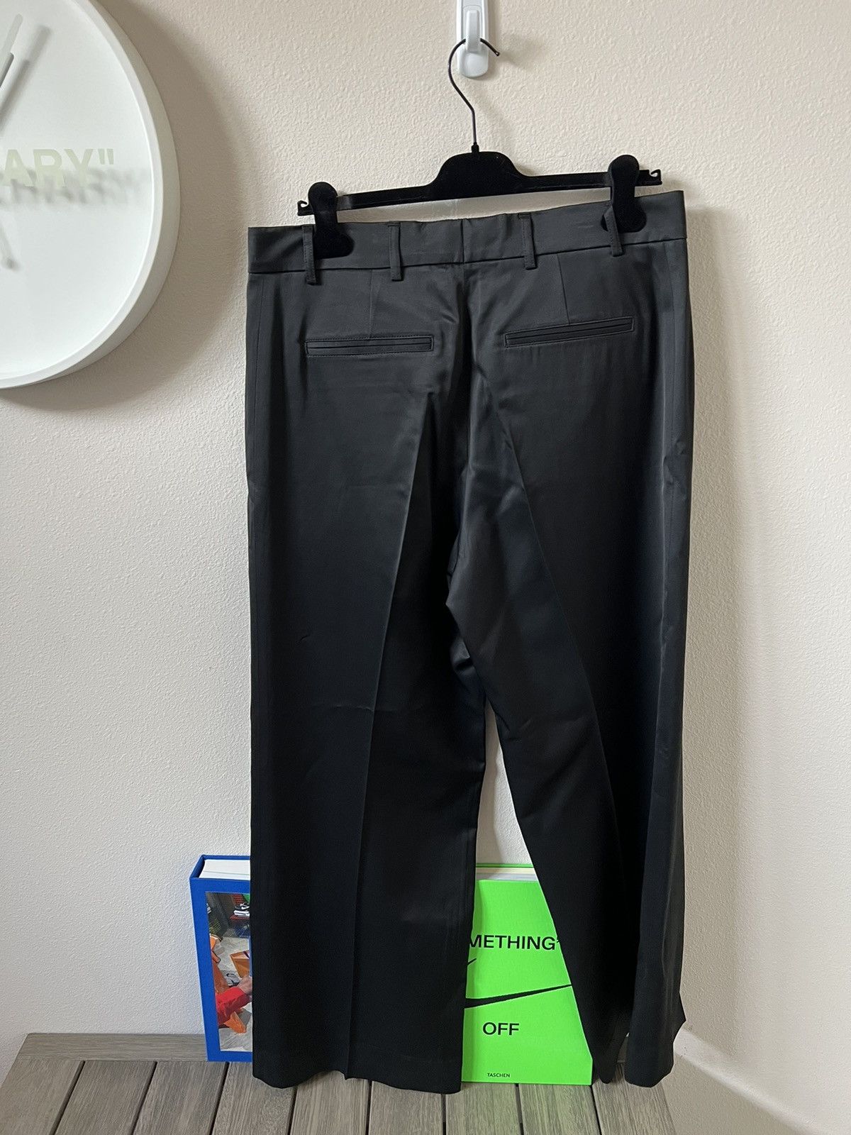 Our Legacy Our Legacy Tuxedo Trousers in Black Emotional Sateen Size US 34 / EU 50 - 2 Thumbnail