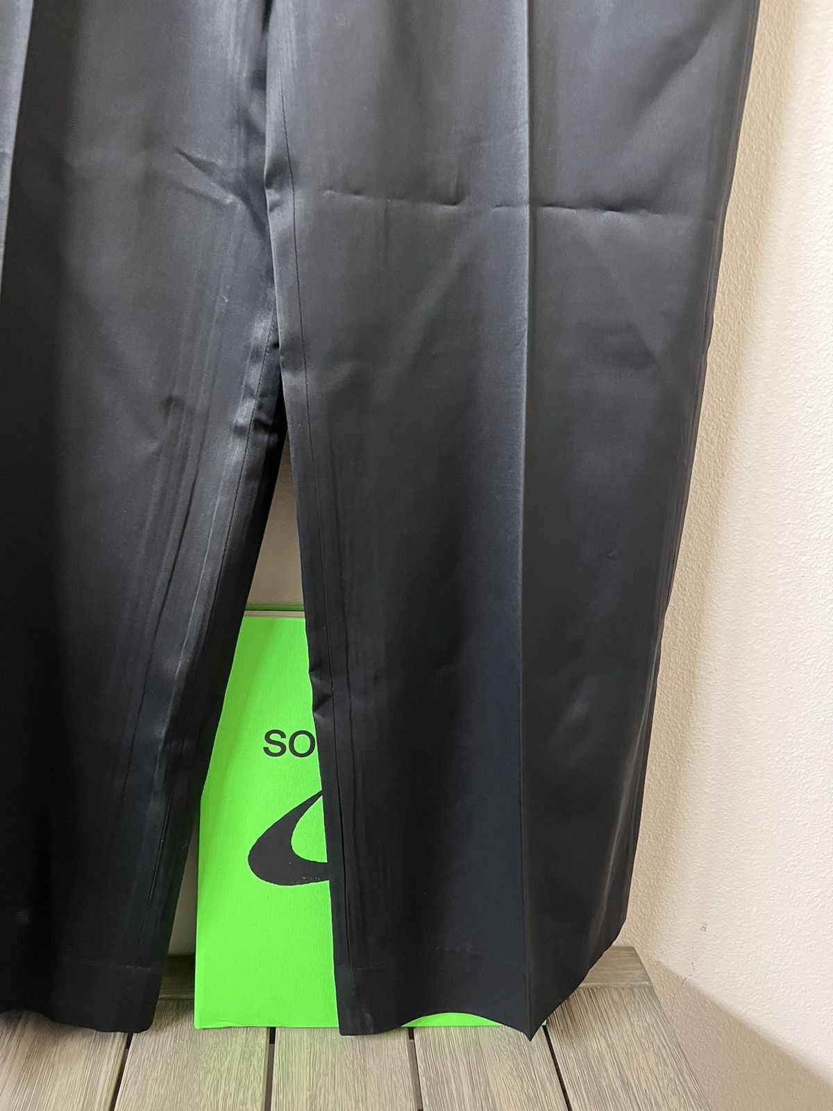 Our Legacy Our Legacy Tuxedo Trousers in Black Emotional Sateen Size US 34 / EU 50 - 6 Thumbnail