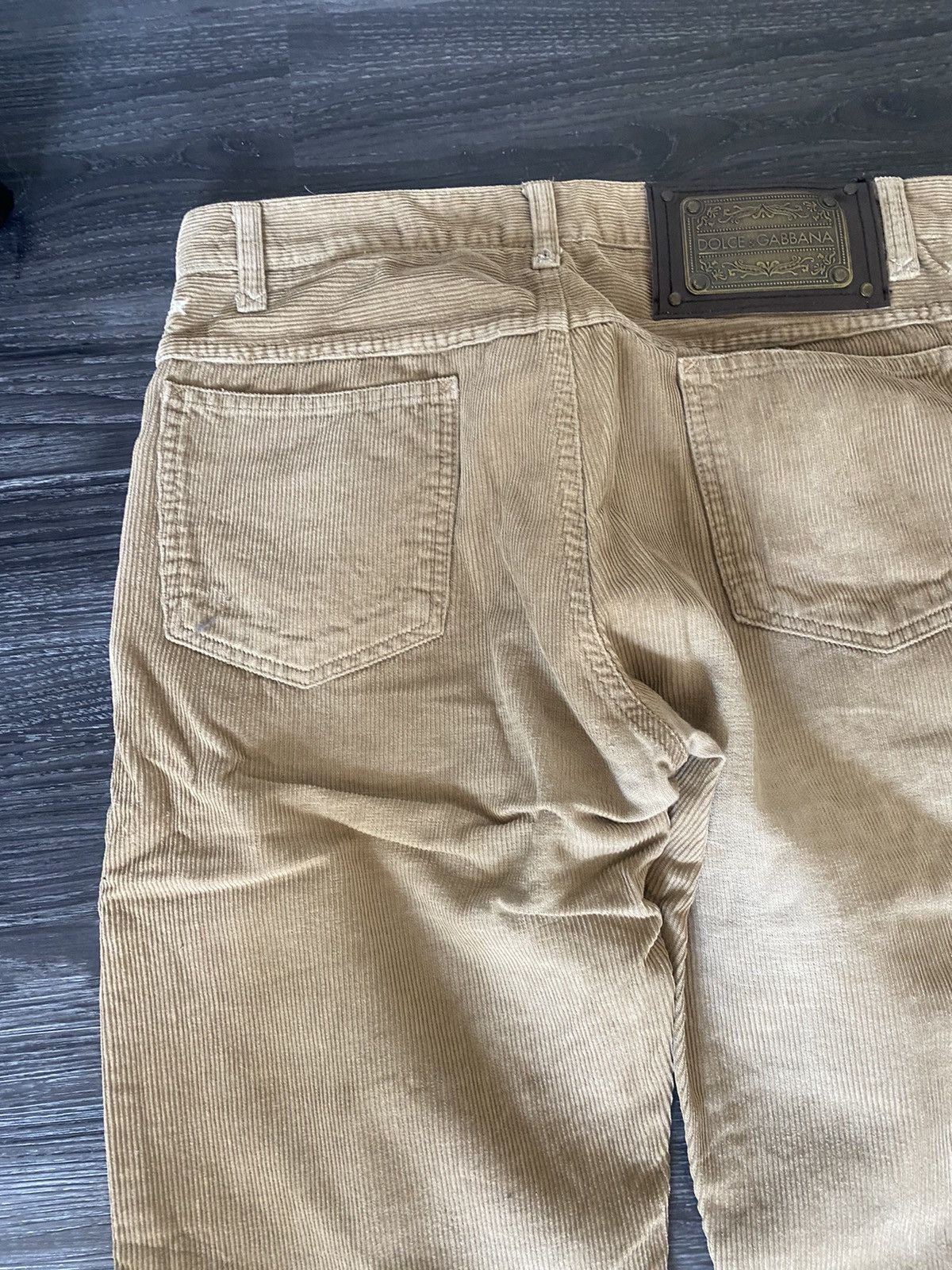 Dolce & Gabbana D&G Tan Corduroy Pants Size US 32 / EU 48 - 6 Thumbnail