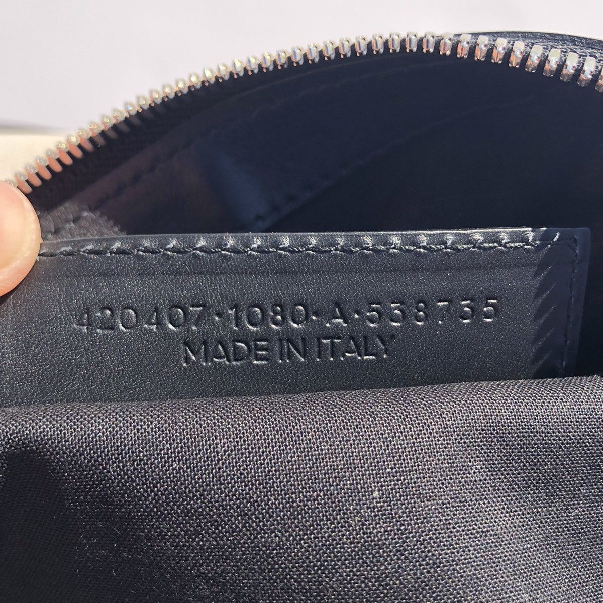 Balenciaga BALENCIAGA CANVAS AND BLACK LEATHER ZIP POUCH CLUTCH Size ONE SIZE - 6 Thumbnail