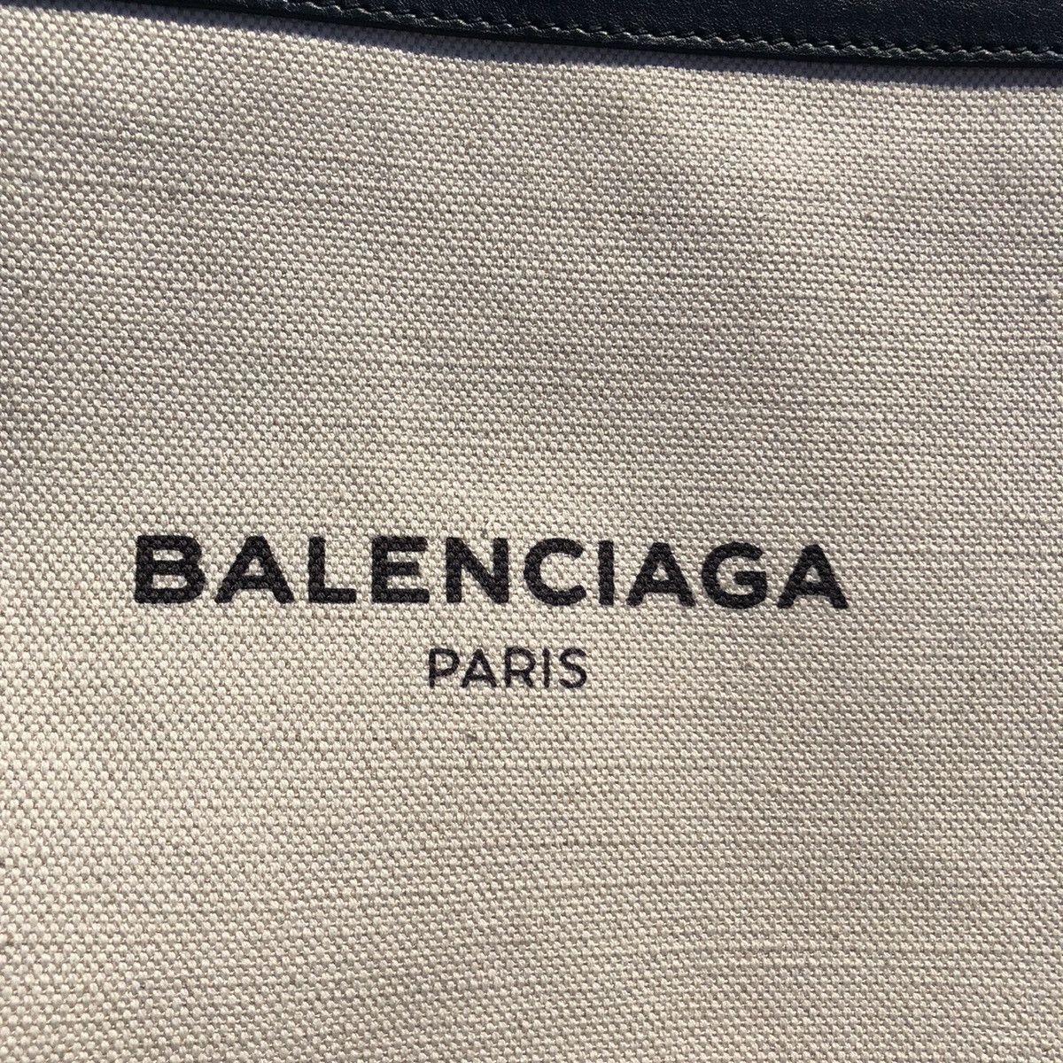Balenciaga BALENCIAGA CANVAS AND BLACK LEATHER ZIP POUCH CLUTCH Size ONE SIZE - 3 Thumbnail