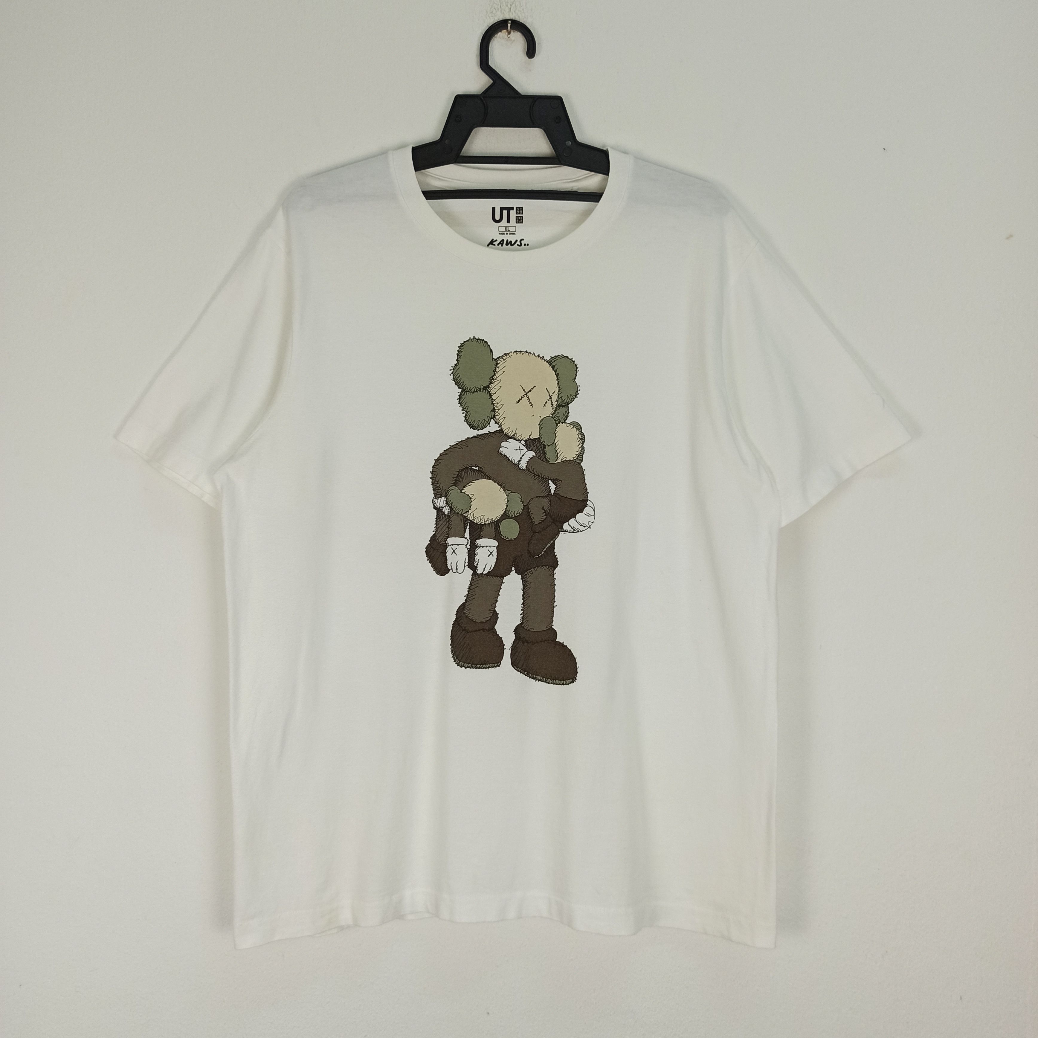 image of Kaws x Uniqlo Tshirt in White, Men's (Size XL)