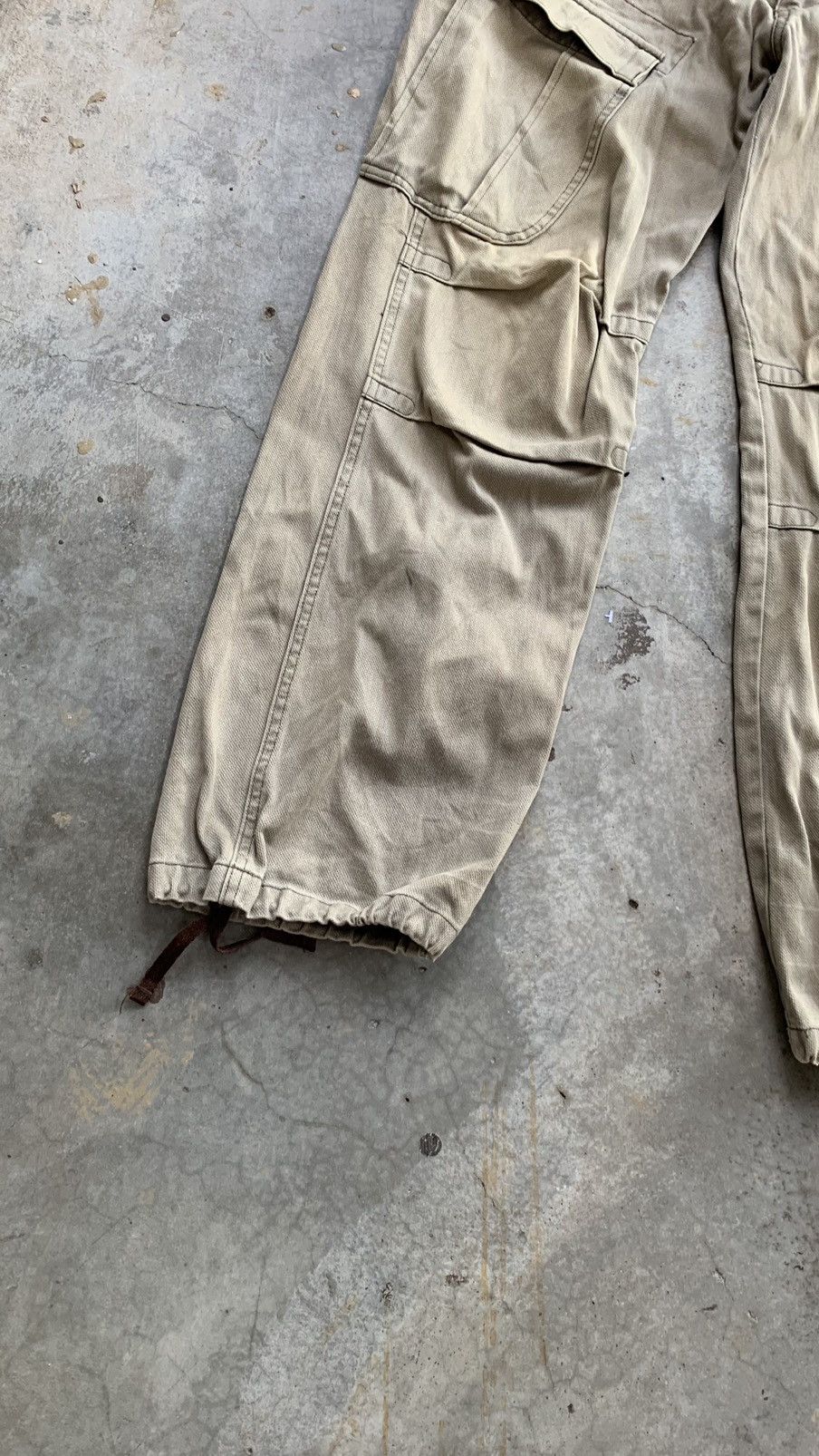 Japanese Brand Grand Global GGD Parachute Faded Baggy Cargo Pant Size US 30 / EU 46 - 3 Thumbnail