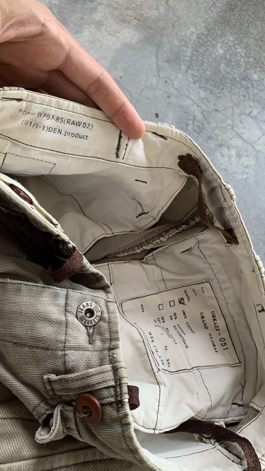 Japanese Brand Grand Global GGD Parachute Faded Baggy Cargo Pant Size US 30 / EU 46 - 7 Thumbnail