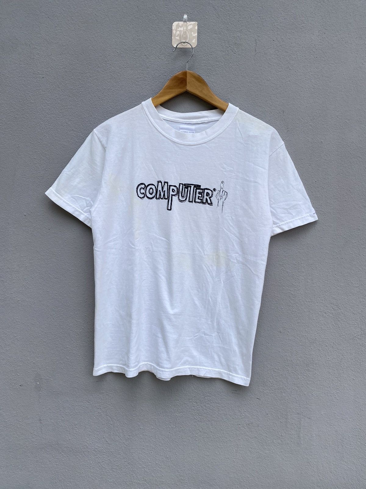 Number (N)ine × Vintage Vintage Number nine computer middle finger(fuck) Size US M / EU 48-50 / 2 - 3 Thumbnail
