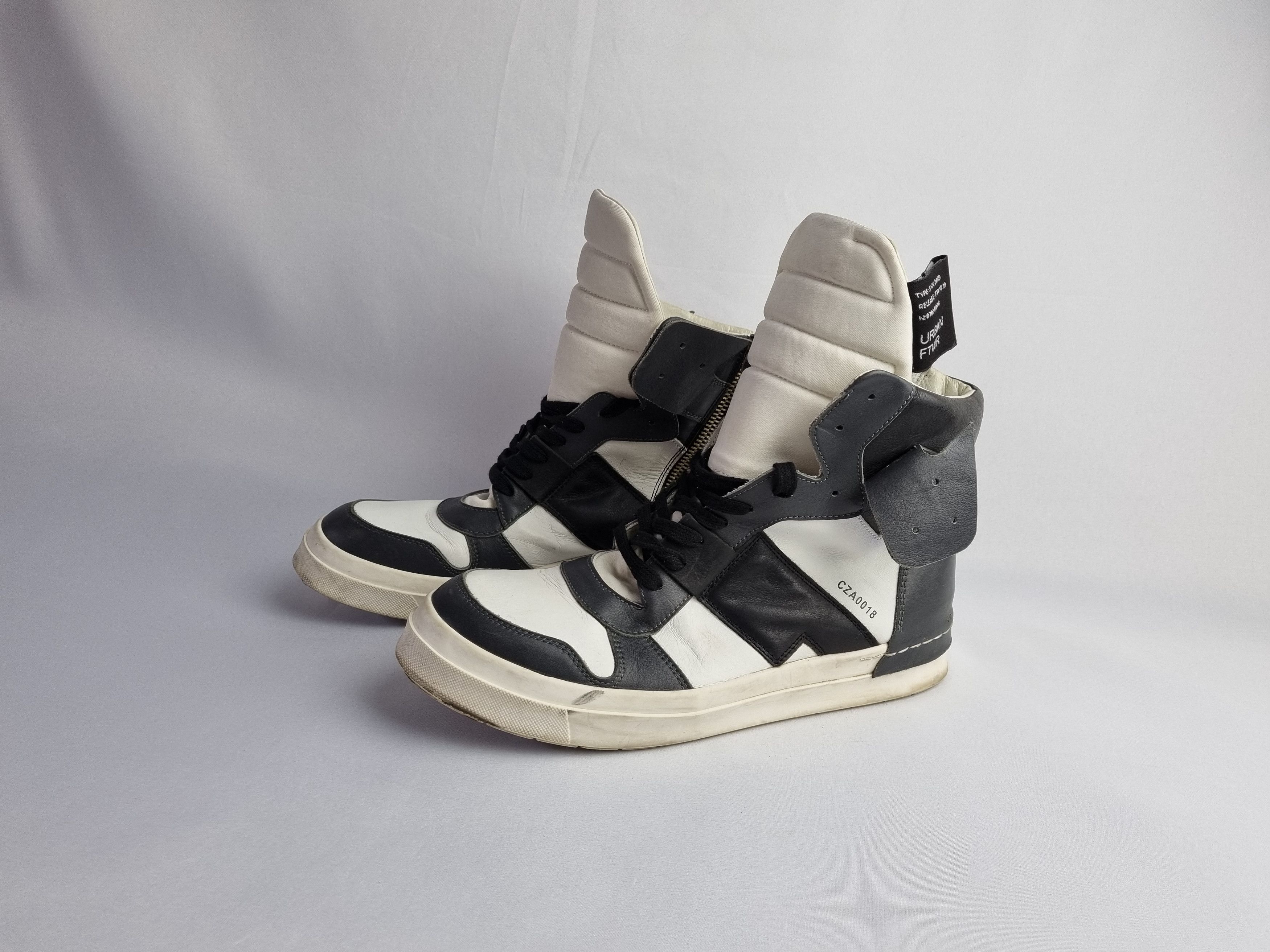image of Avant Garde x Cinzia Araia High Top Sneakers Cinzia Araia Rick Owens Style in Black/White (Size 9)