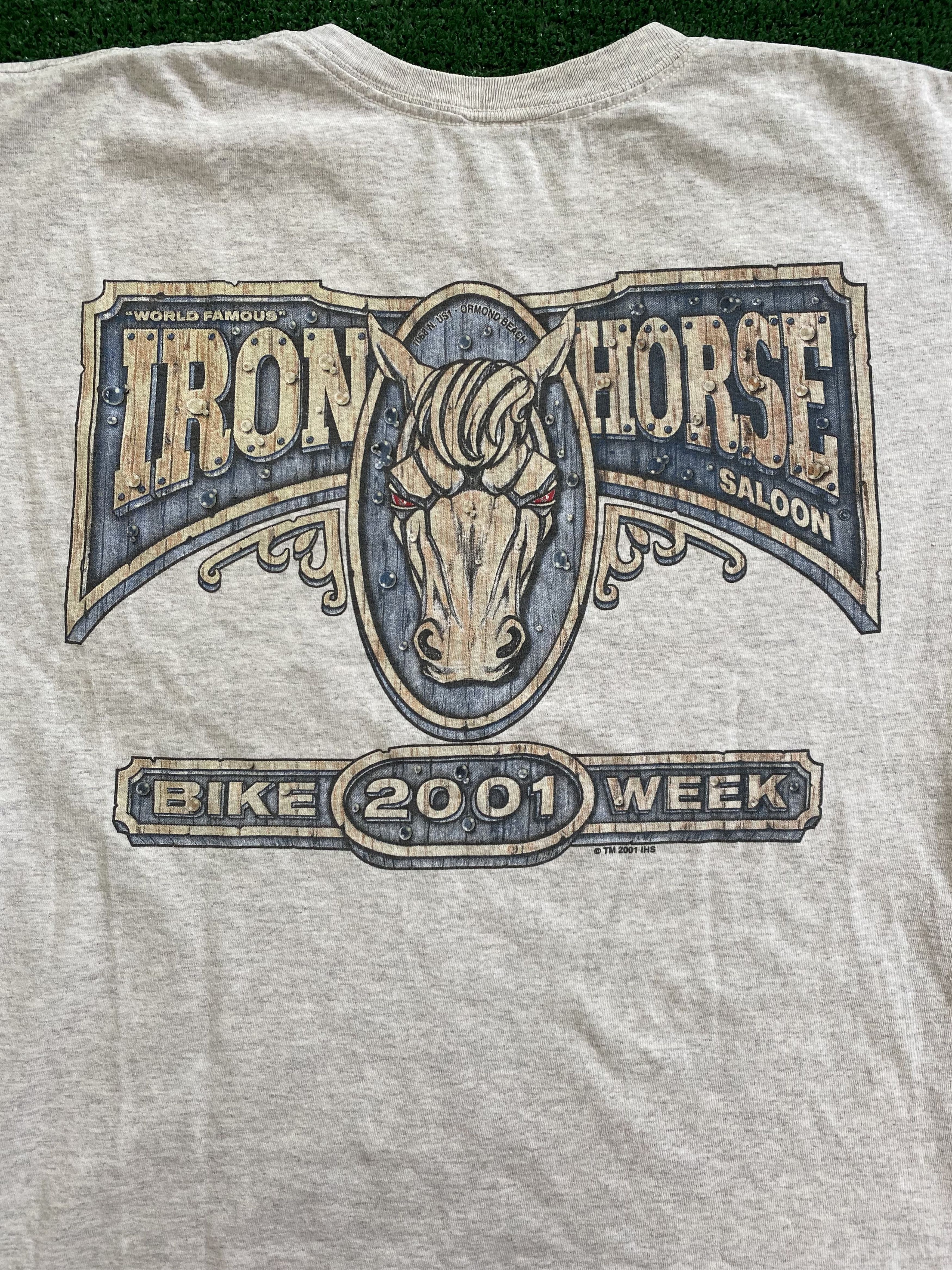 Vintage Vintage 2001 Iron Horse Bike Week Pocket Shirt Size US L / EU 52-54 / 3 - 4 Thumbnail