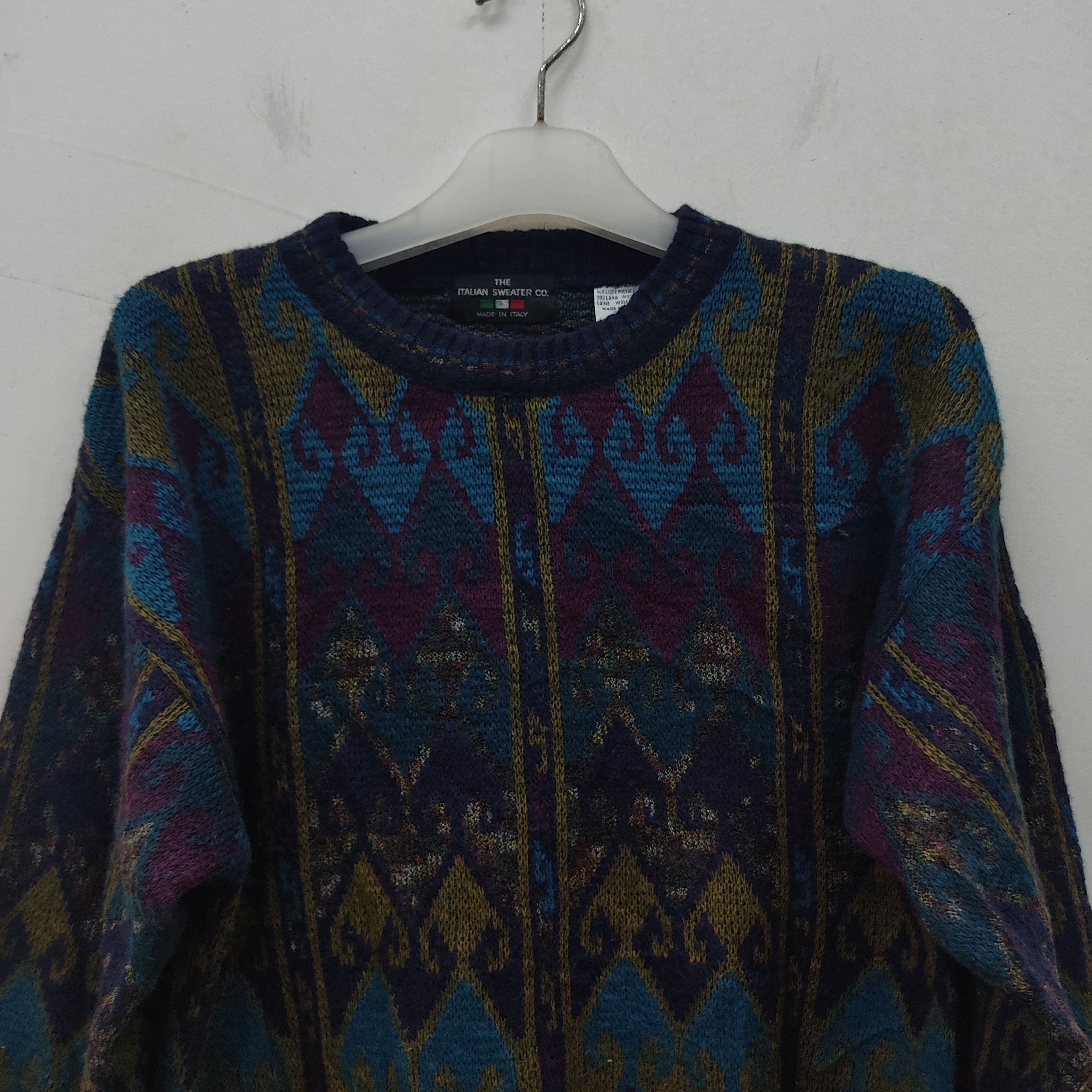 Other Vintage Art Style The Italian Sweater Co Knitwear Jumper Size US M / EU 48-50 / 2 - 2 Thumbnail