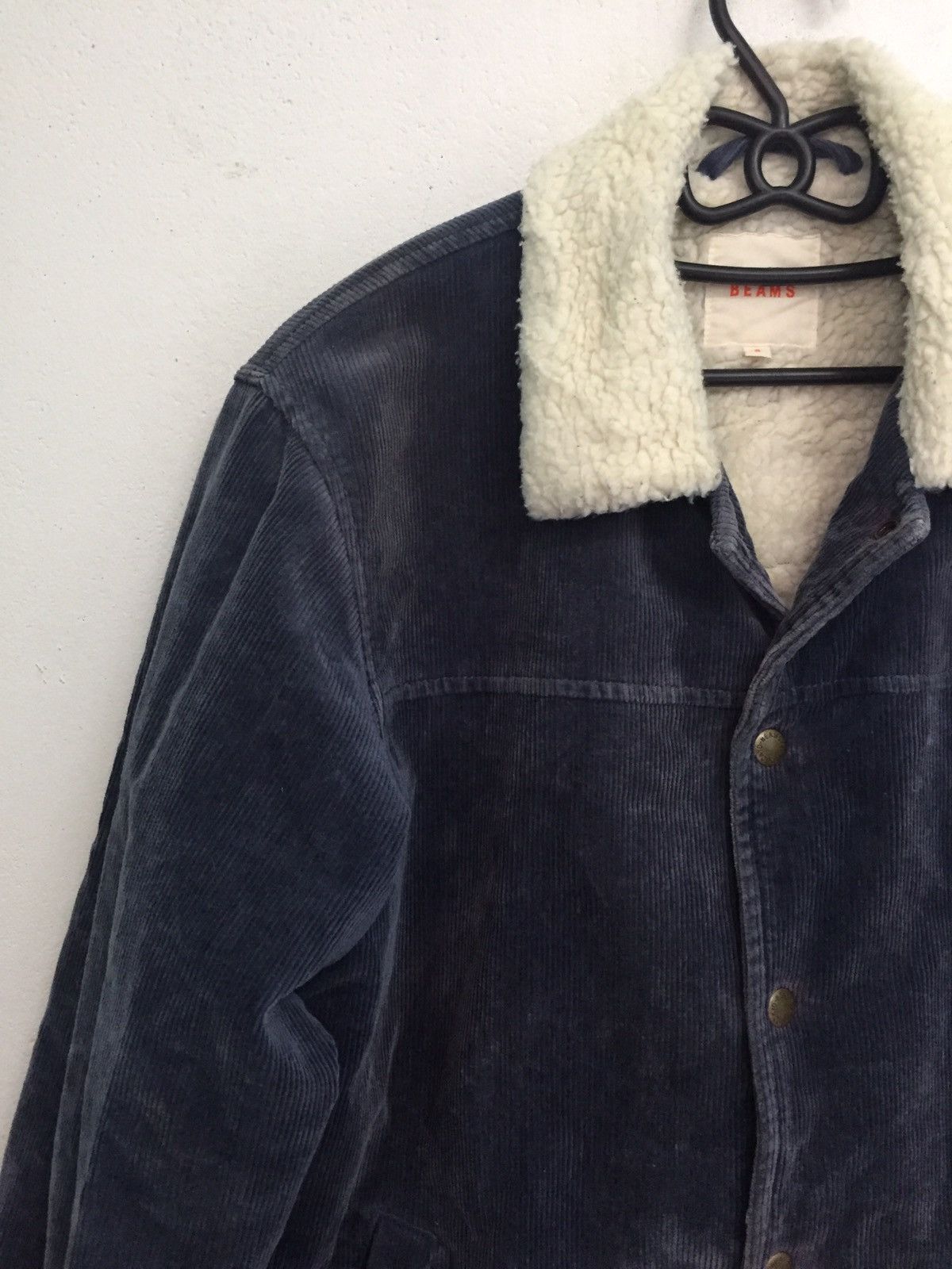 Beams Plus × Japanese Brand Vtg Faded Beams Corduroy Fleece Sherpa Jacket Size US M / EU 48-50 / 2 - 4 Thumbnail