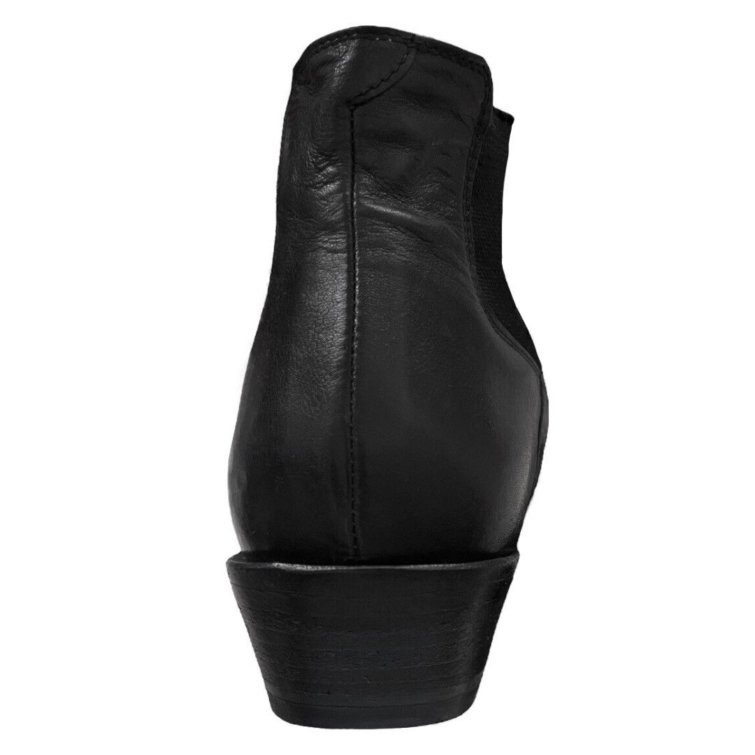 Gianni Barbato 🔵shell cordovan leather cowboy boots/cossack shoes in black Size US 9 / IT 39 - 4 Thumbnail
