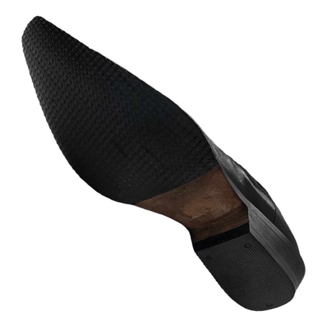 Gianni Barbato 🔵shell cordovan leather cowboy boots/cossack shoes in black Size US 9 / IT 39 - 3 Thumbnail
