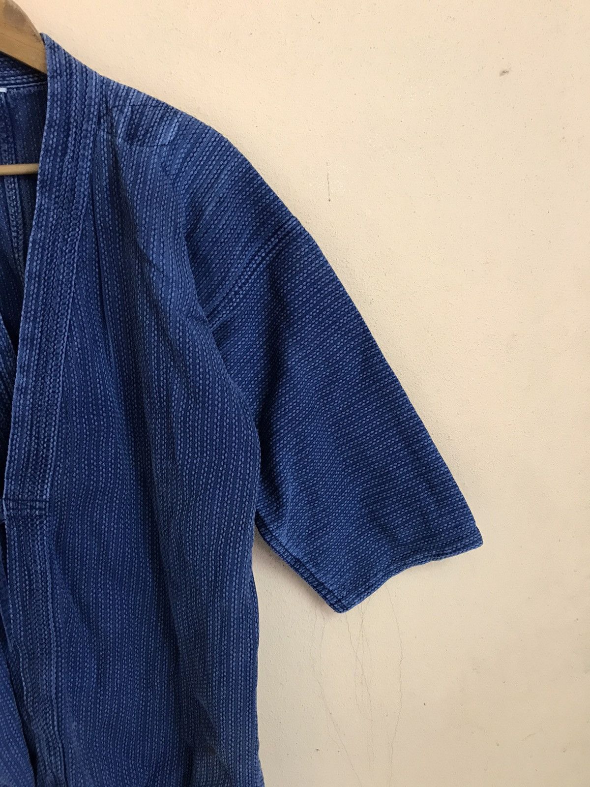 Indigo KIMONO INDIGO SASHIKO BORO STITCHING JAPAN SAMURAI JACKET Size US L / EU 52-54 / 3 - 5 Thumbnail