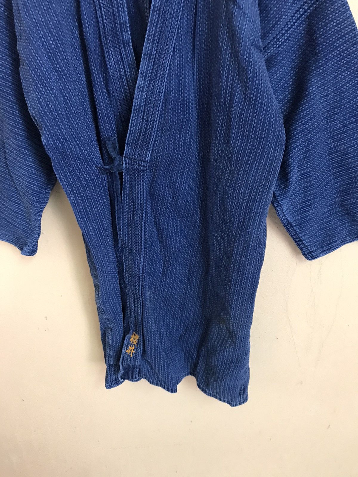Indigo KIMONO INDIGO SASHIKO BORO STITCHING JAPAN SAMURAI JACKET Size US L / EU 52-54 / 3 - 6 Thumbnail
