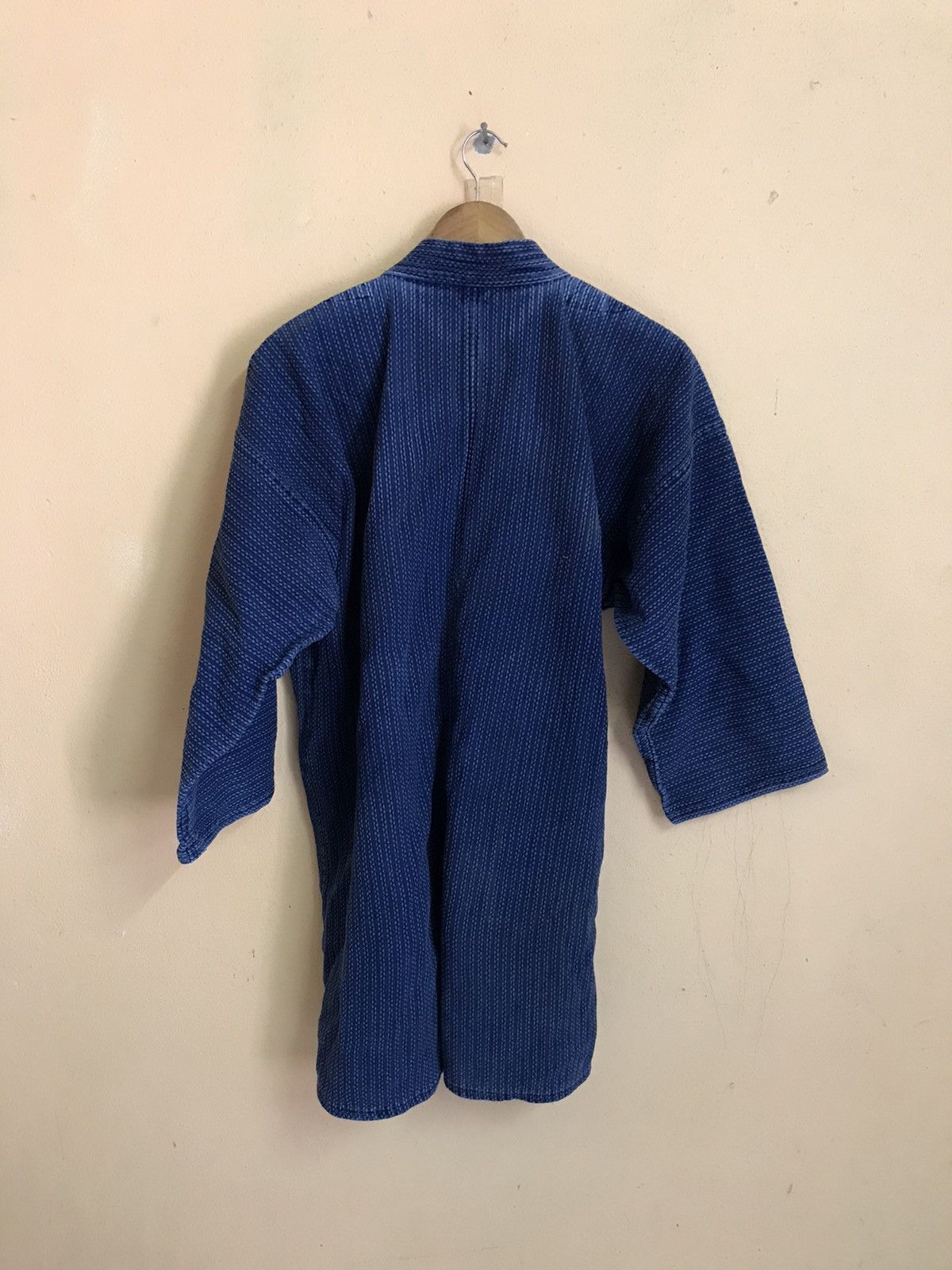 Indigo KIMONO INDIGO SASHIKO BORO STITCHING JAPAN SAMURAI JACKET Size US L / EU 52-54 / 3 - 9 Thumbnail