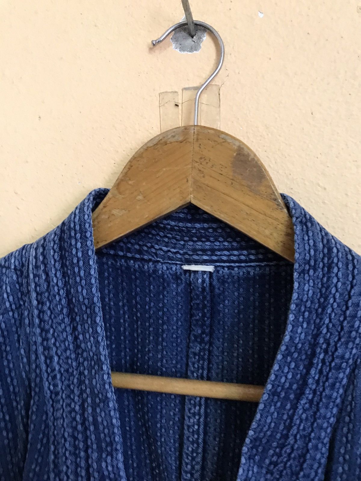 Indigo KIMONO INDIGO SASHIKO BORO STITCHING JAPAN SAMURAI JACKET Size US L / EU 52-54 / 3 - 8 Thumbnail