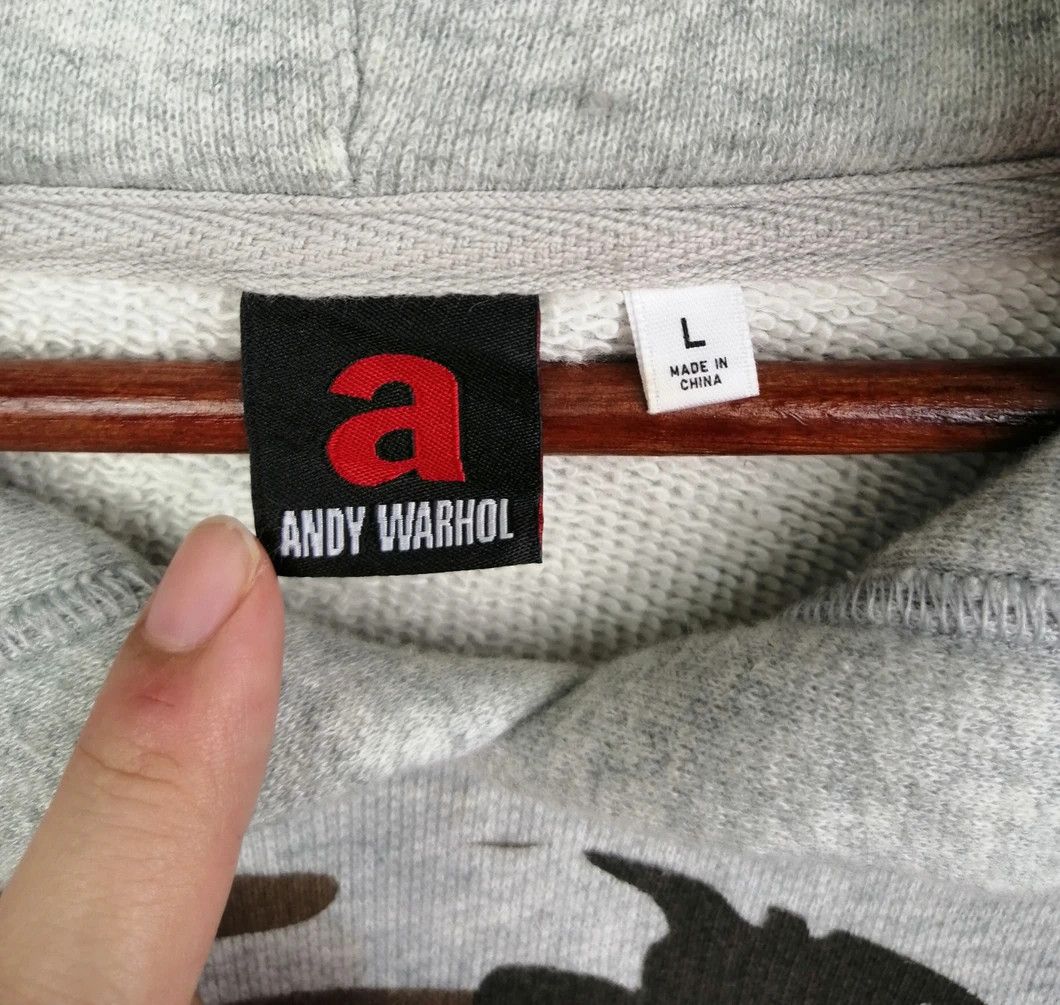 Andy Warhol × Designer Vintage!! Andy Warhol Big Logo Camo Hoodie Size US L / EU 52-54 / 3 - 3 Thumbnail