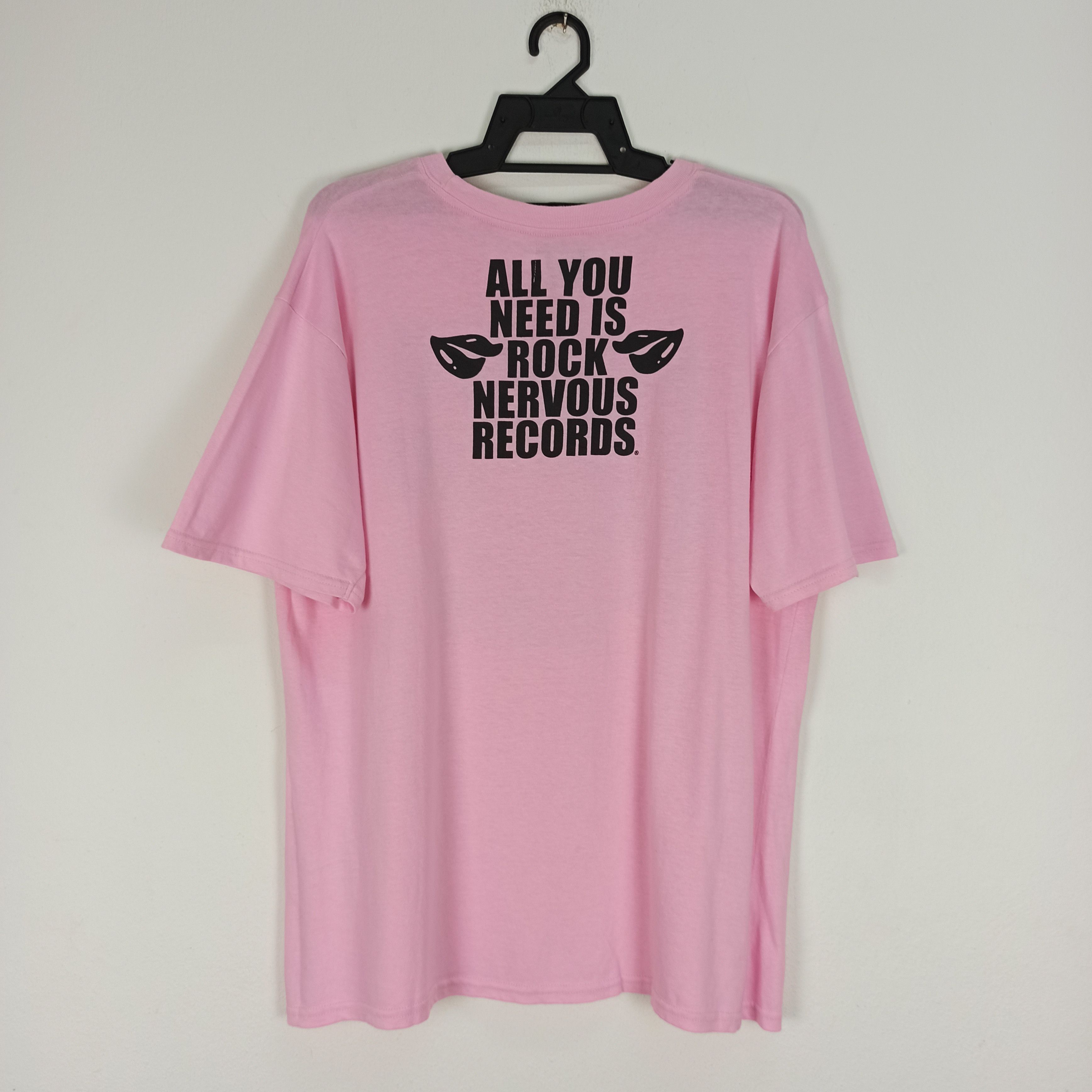 Rap Tees Rare Nervous Records " All You Need Is Rock" Tshirt Size US XL / EU 56 / 4 - 5 Thumbnail
