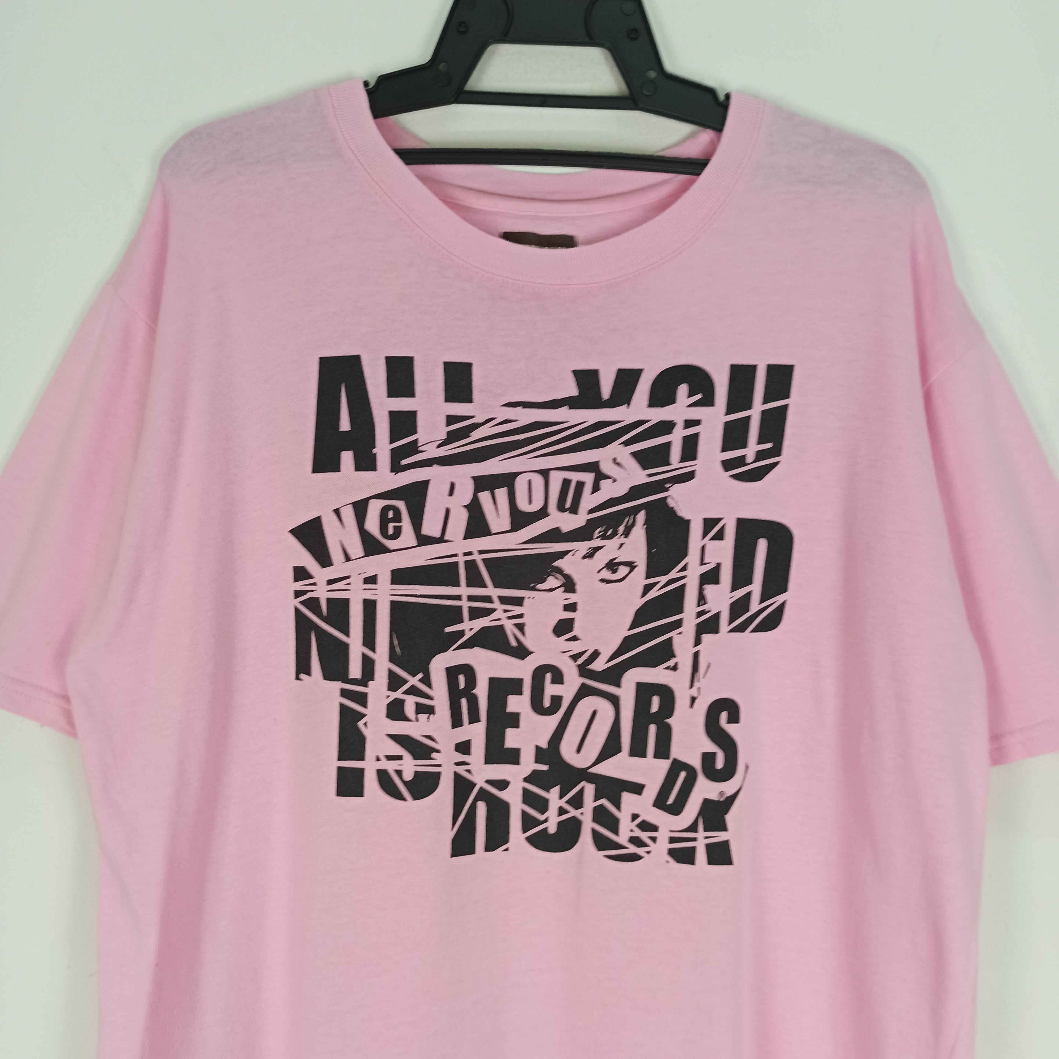 Rap Tees Rare Nervous Records " All You Need Is Rock" Tshirt Size US XL / EU 56 / 4 - 2 Thumbnail