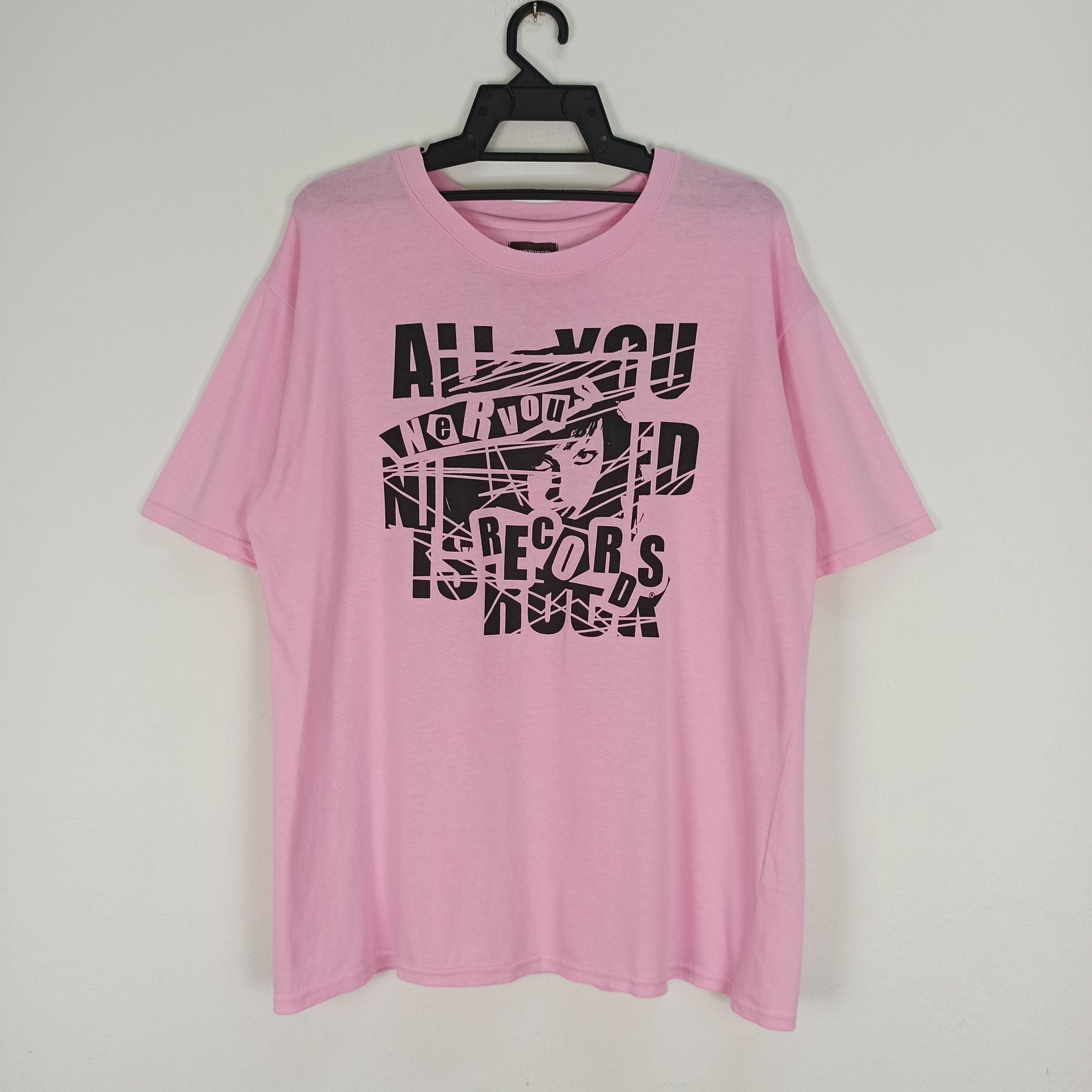 Rap Tees Rare Nervous Records " All You Need Is Rock" Tshirt Size US XL / EU 56 / 4 - 1 Thumbnail