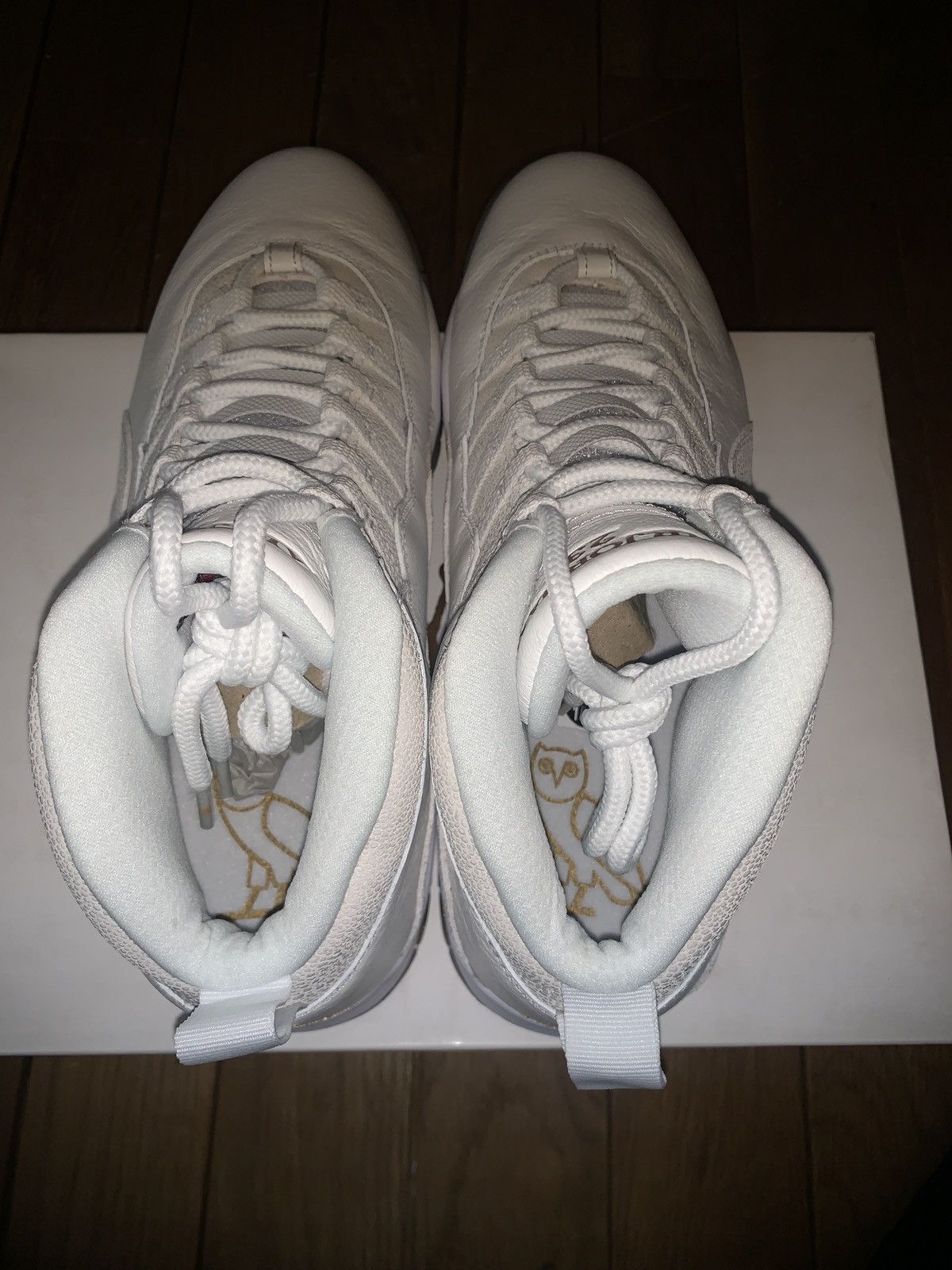 Drake × Jordan Brand × Nike OVO x Air Jordan 10 Retro White 2015 Size US 10.5 / EU 43-44 - 7 Thumbnail