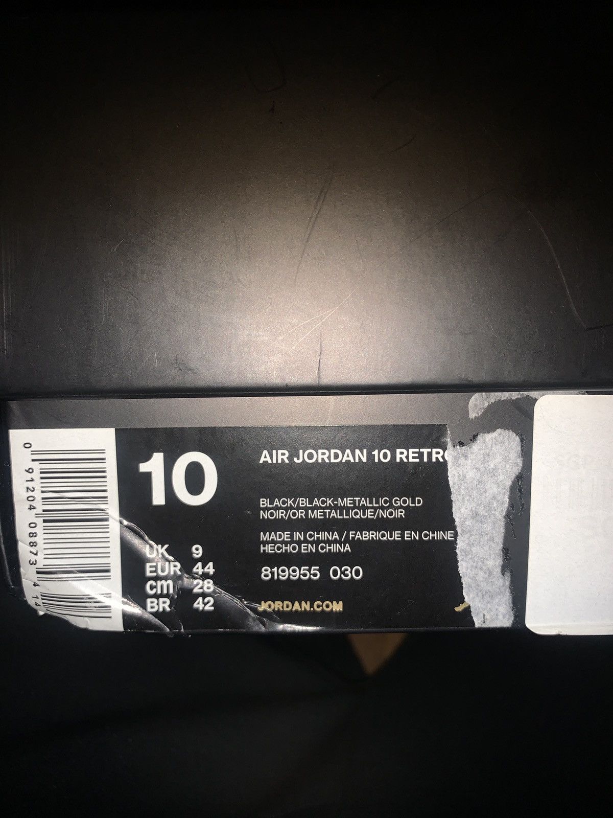 Jordan Brand × Nike OVO x Air Jordan 10 Retro Black 2016 Size US 10 / EU 43 - 5 Thumbnail