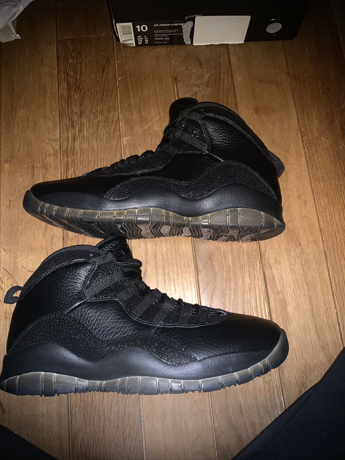 Jordan Brand × Nike OVO x Air Jordan 10 Retro Black 2016 Size US 10 / EU 43 - 10 Thumbnail