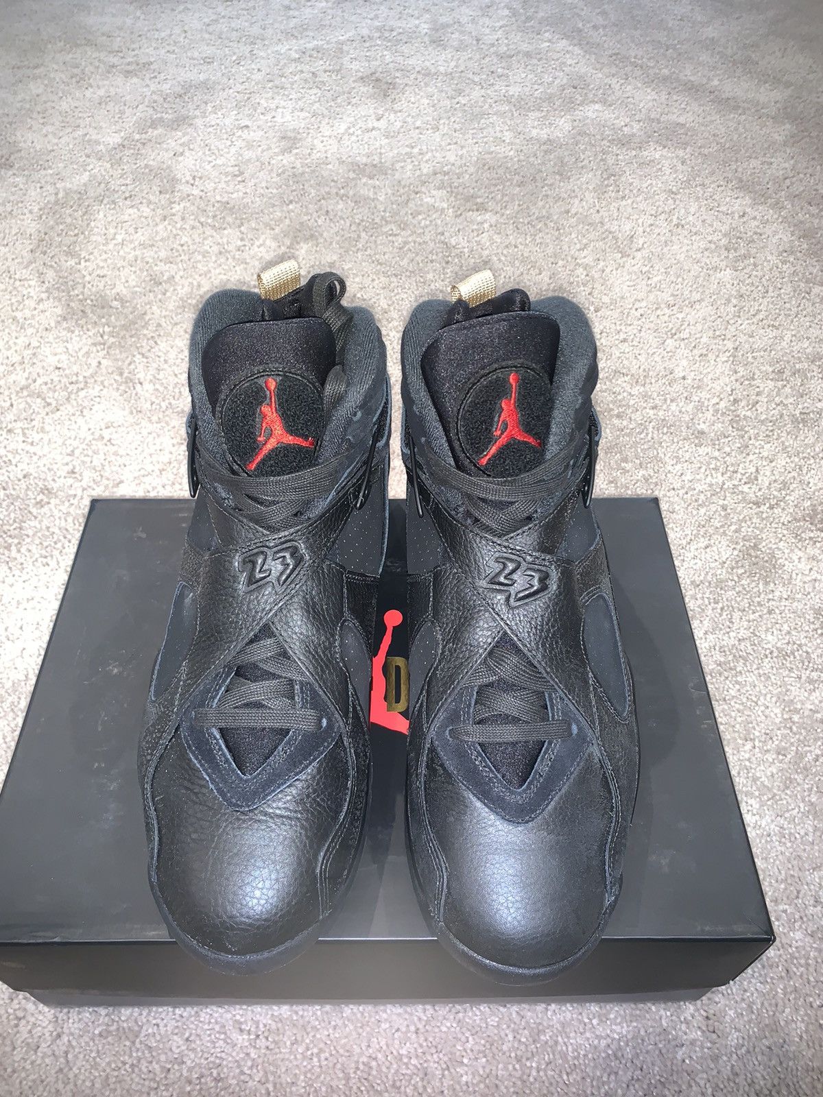 Drake × Jordan Brand × Nike OVO x Air Jordan 8 Retro Black 2018 Size US 11 / EU 44 - 1 Thumbnail