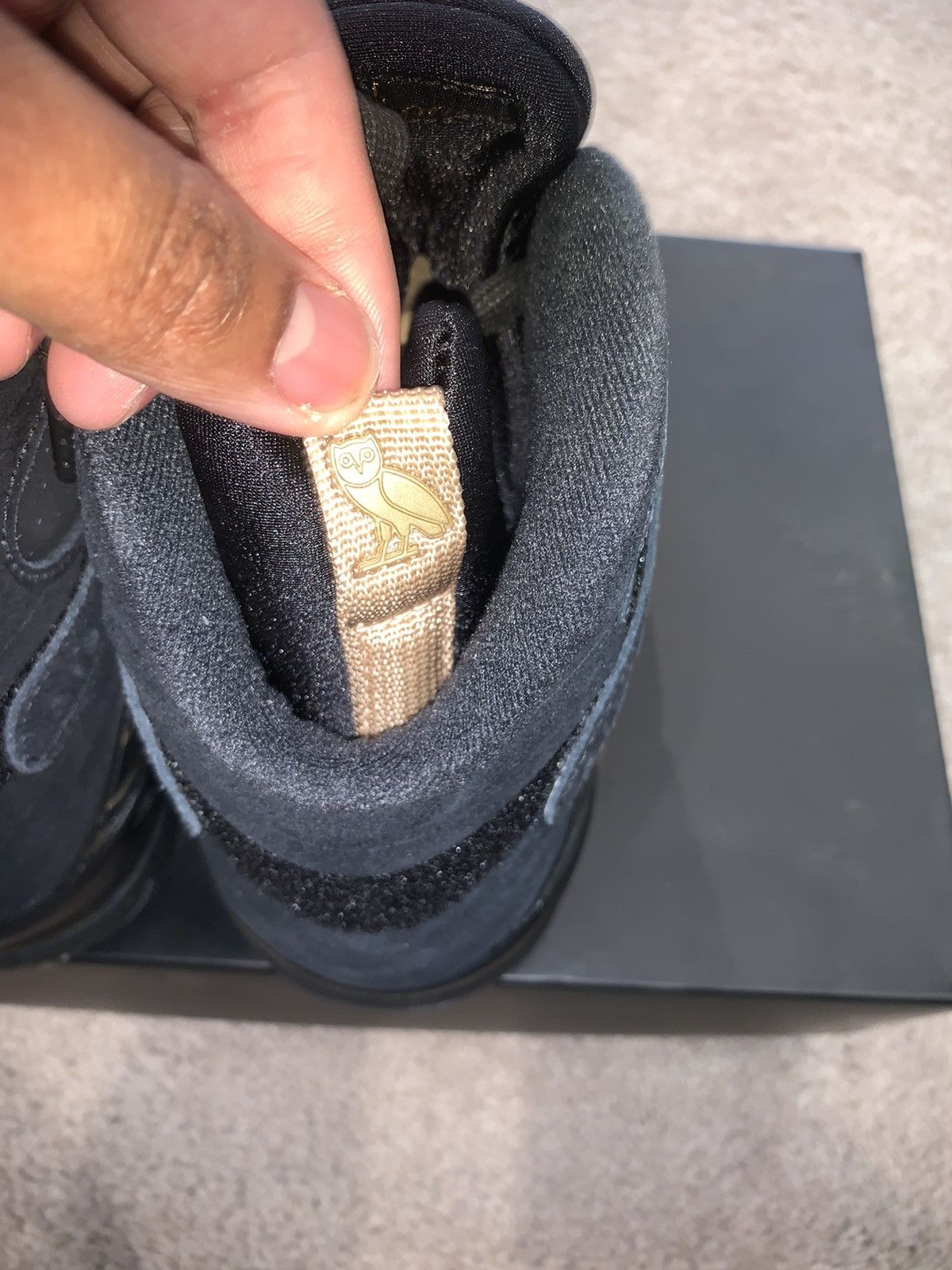 Drake × Jordan Brand × Nike OVO x Air Jordan 8 Retro Black 2018 Size US 11 / EU 44 - 9 Thumbnail
