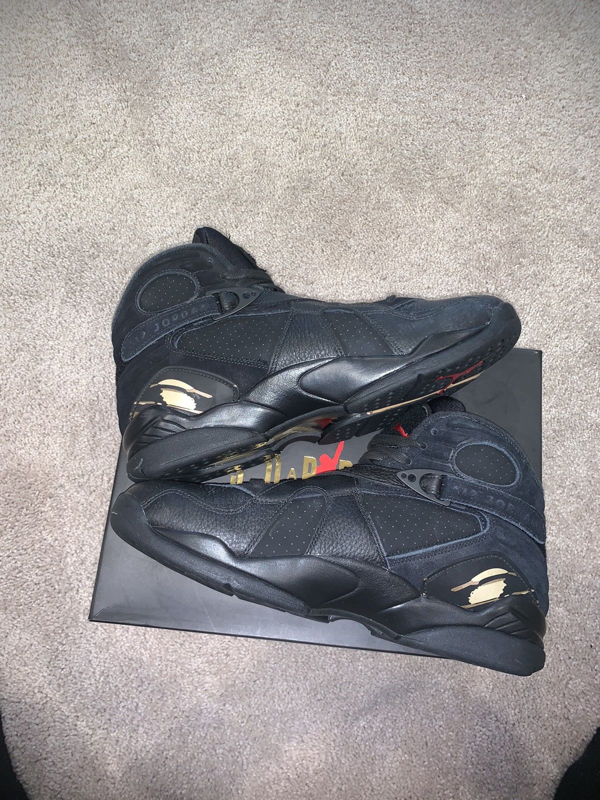 Drake × Jordan Brand × Nike OVO x Air Jordan 8 Retro Black 2018 Size US 11 / EU 44 - 4 Thumbnail