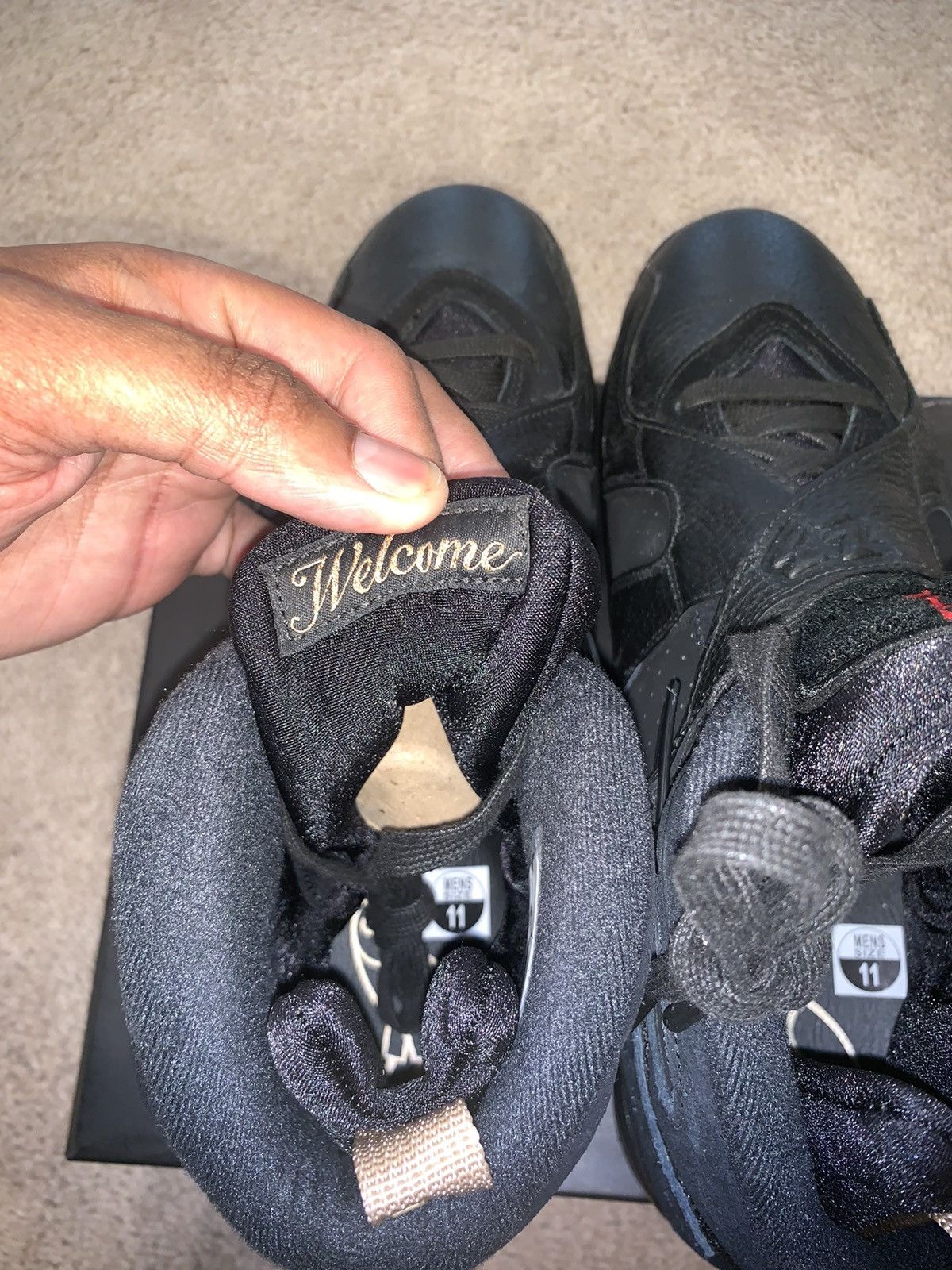 Drake × Jordan Brand × Nike OVO x Air Jordan 8 Retro Black 2018 Size US 11 / EU 44 - 6 Thumbnail