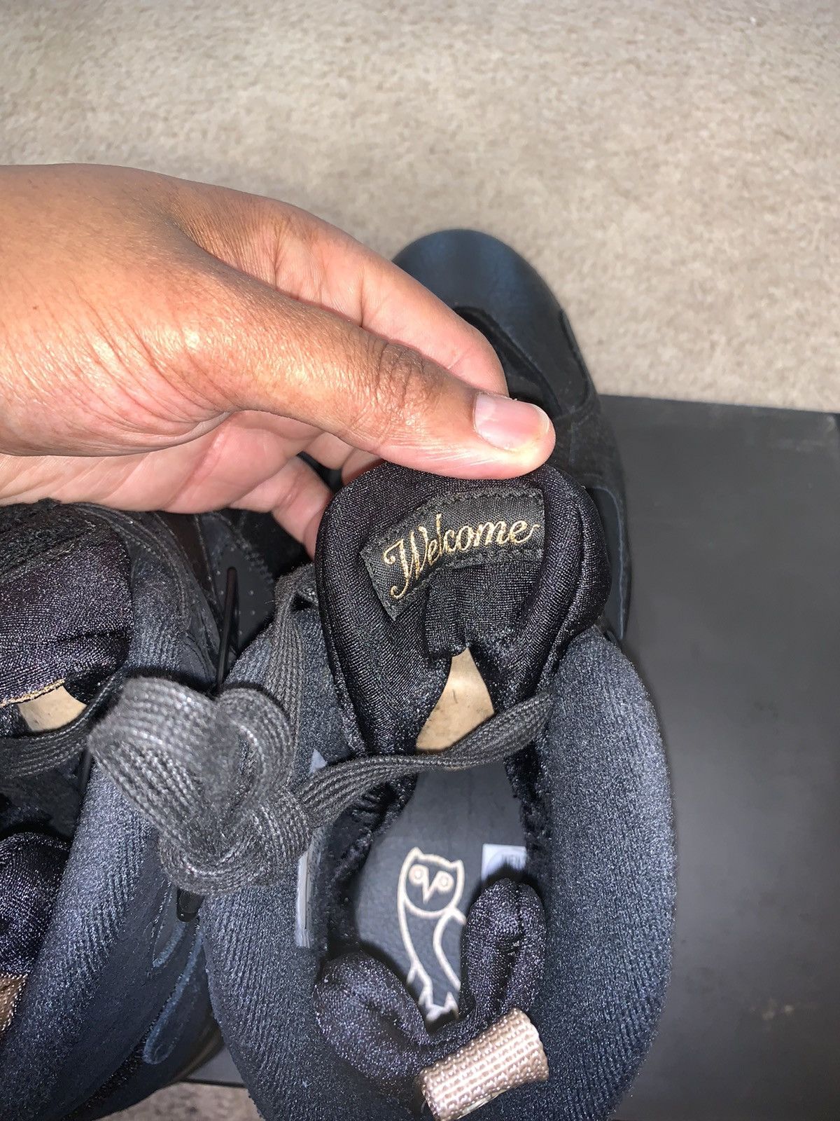 Drake × Jordan Brand × Nike OVO x Air Jordan 8 Retro Black 2018 Size US 11 / EU 44 - 7 Thumbnail