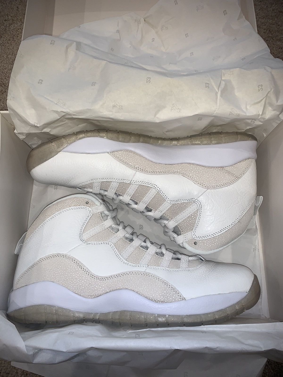 Drake × Jordan Brand × Nike OVO x Air Jordan 10 Retro White 2015 Size US 11 / EU 44 - 5 Thumbnail