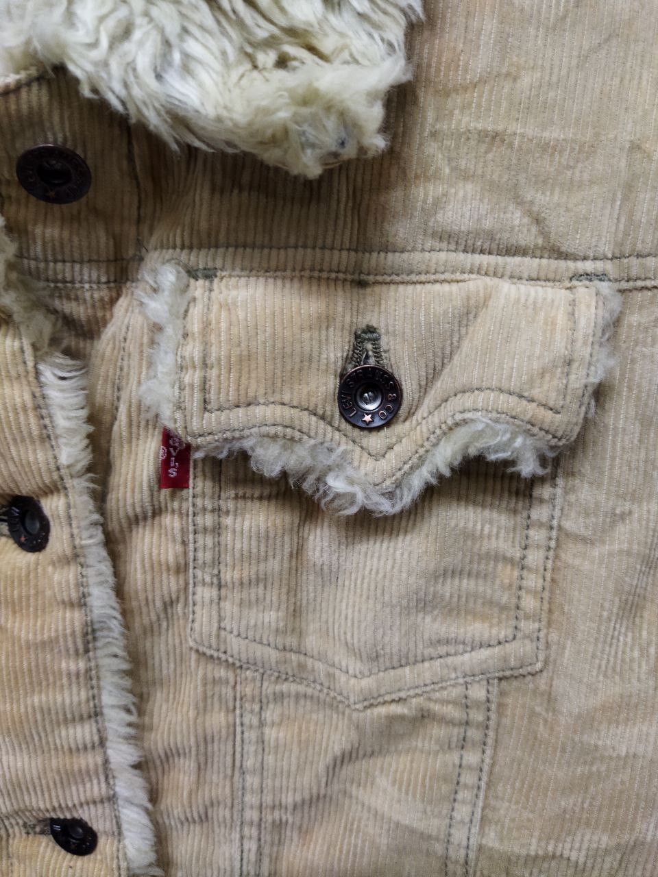 Levi's Levi's Corduroy Women Jacket With Sherpa Lining Size M / US 6-8 / IT 42-44 - 4 Thumbnail