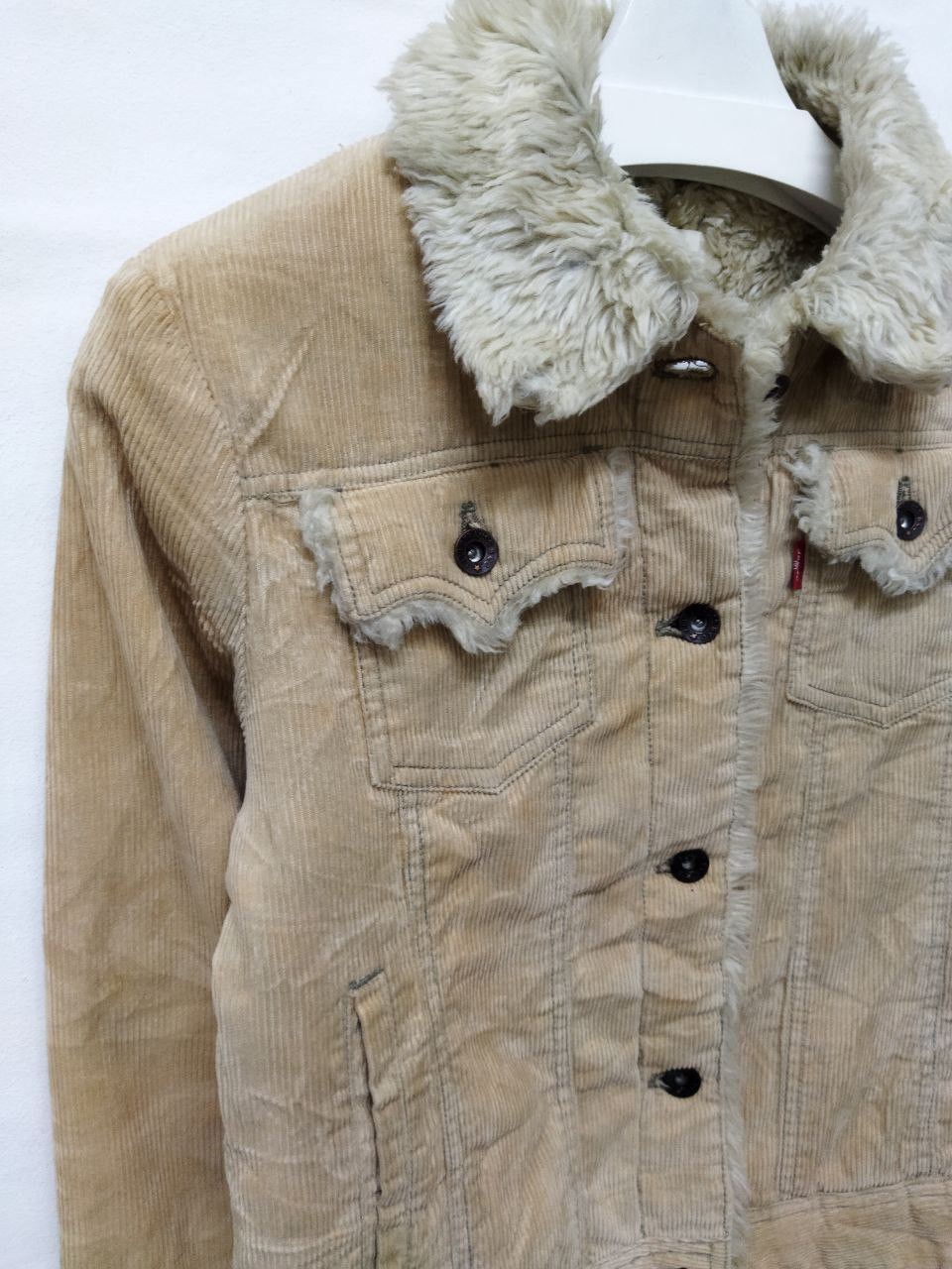 Levi's Levi's Corduroy Women Jacket With Sherpa Lining Size M / US 6-8 / IT 42-44 - 3 Thumbnail