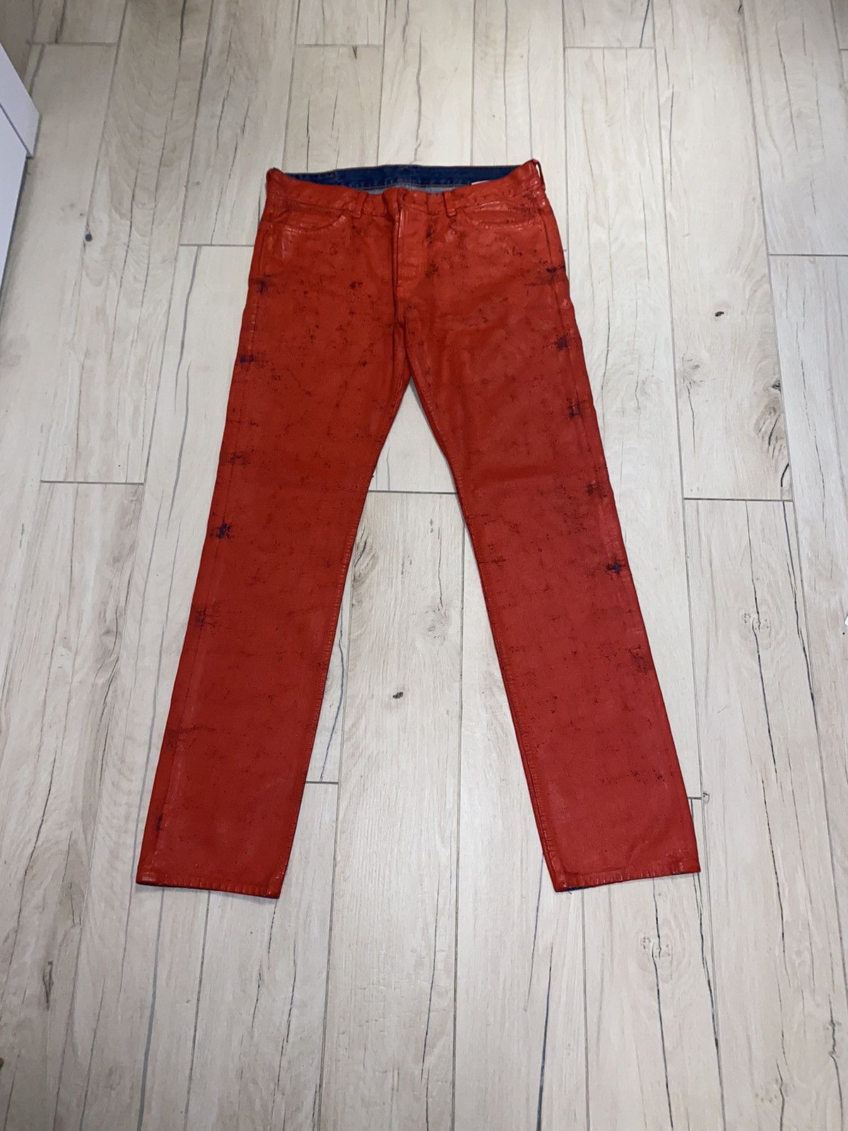 Maison Margiela FW12 Reedition Maison Margiela X H&M Handpainted Denim Size US 32 / EU 48 - 2 Thumbnail