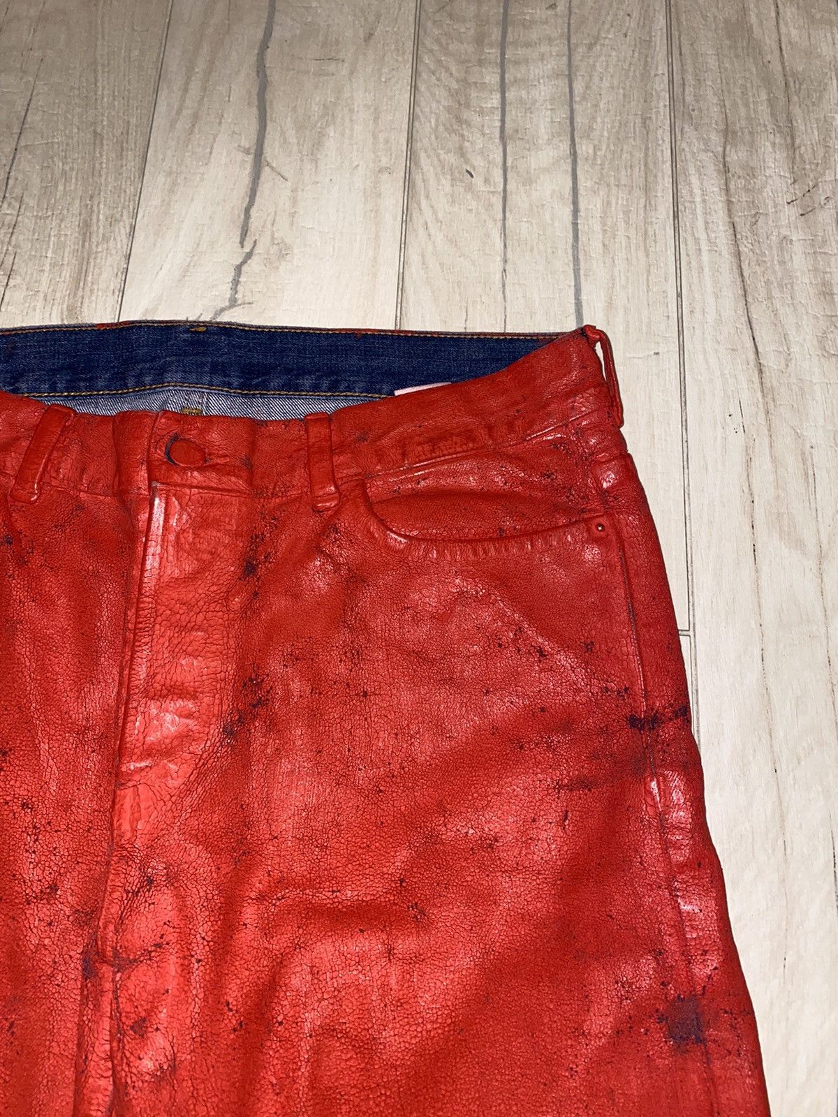 Maison Margiela FW12 Reedition Maison Margiela X H&M Handpainted Denim Size US 32 / EU 48 - 8 Thumbnail