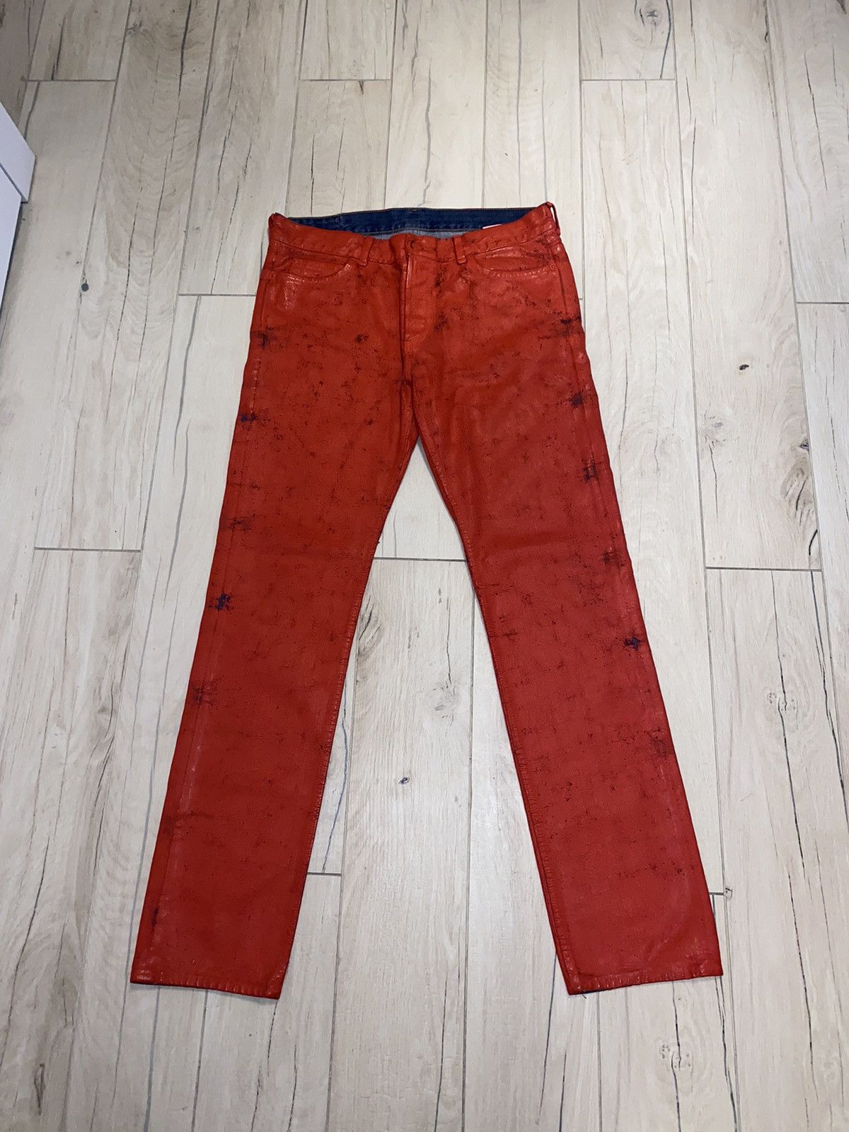 Maison Margiela FW12 Reedition Maison Margiela X H&M Handpainted Denim Size US 32 / EU 48 - 4 Thumbnail