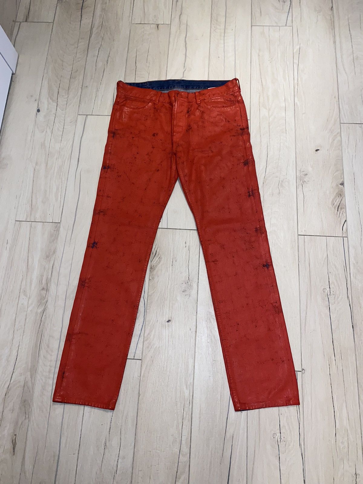 Maison Margiela FW12 Reedition Maison Margiela X H&M Handpainted Denim Size US 32 / EU 48 - 3 Thumbnail