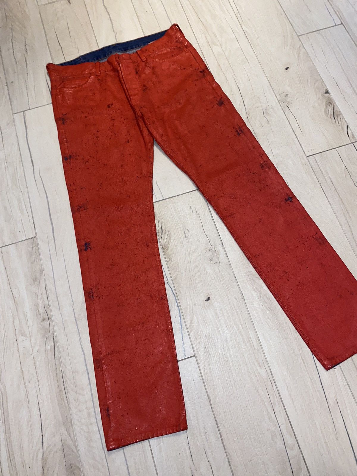 Maison Margiela FW12 Reedition Maison Margiela X H&M Handpainted Denim Size US 32 / EU 48 - 6 Thumbnail