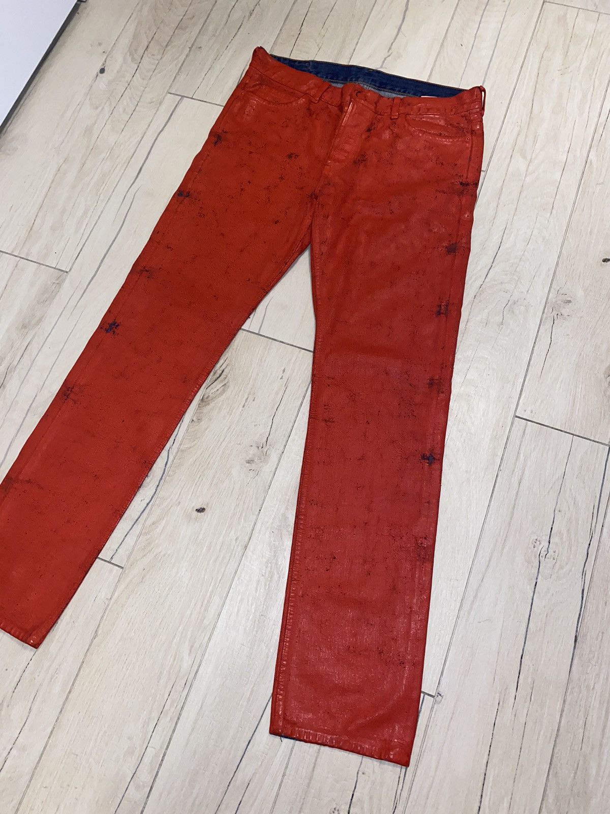 Maison Margiela FW12 Reedition Maison Margiela X H&M Handpainted Denim Size US 32 / EU 48 - 5 Thumbnail