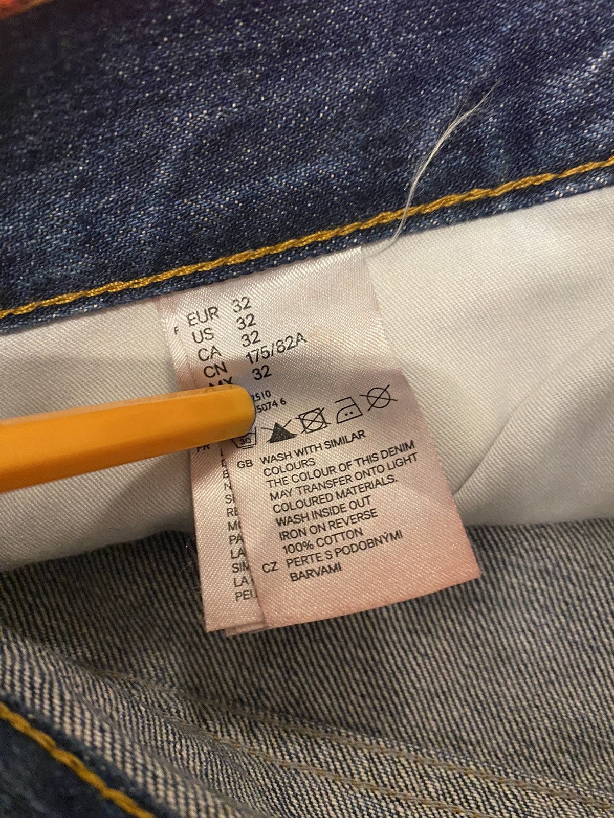 Maison Margiela FW12 Reedition Maison Margiela X H&M Handpainted Denim Size US 32 / EU 48 - 14 Thumbnail
