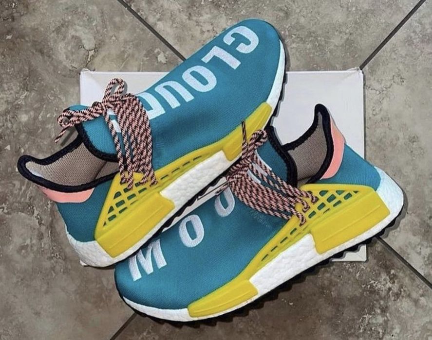 Adidas human race outlet nmd pharrell sun glow