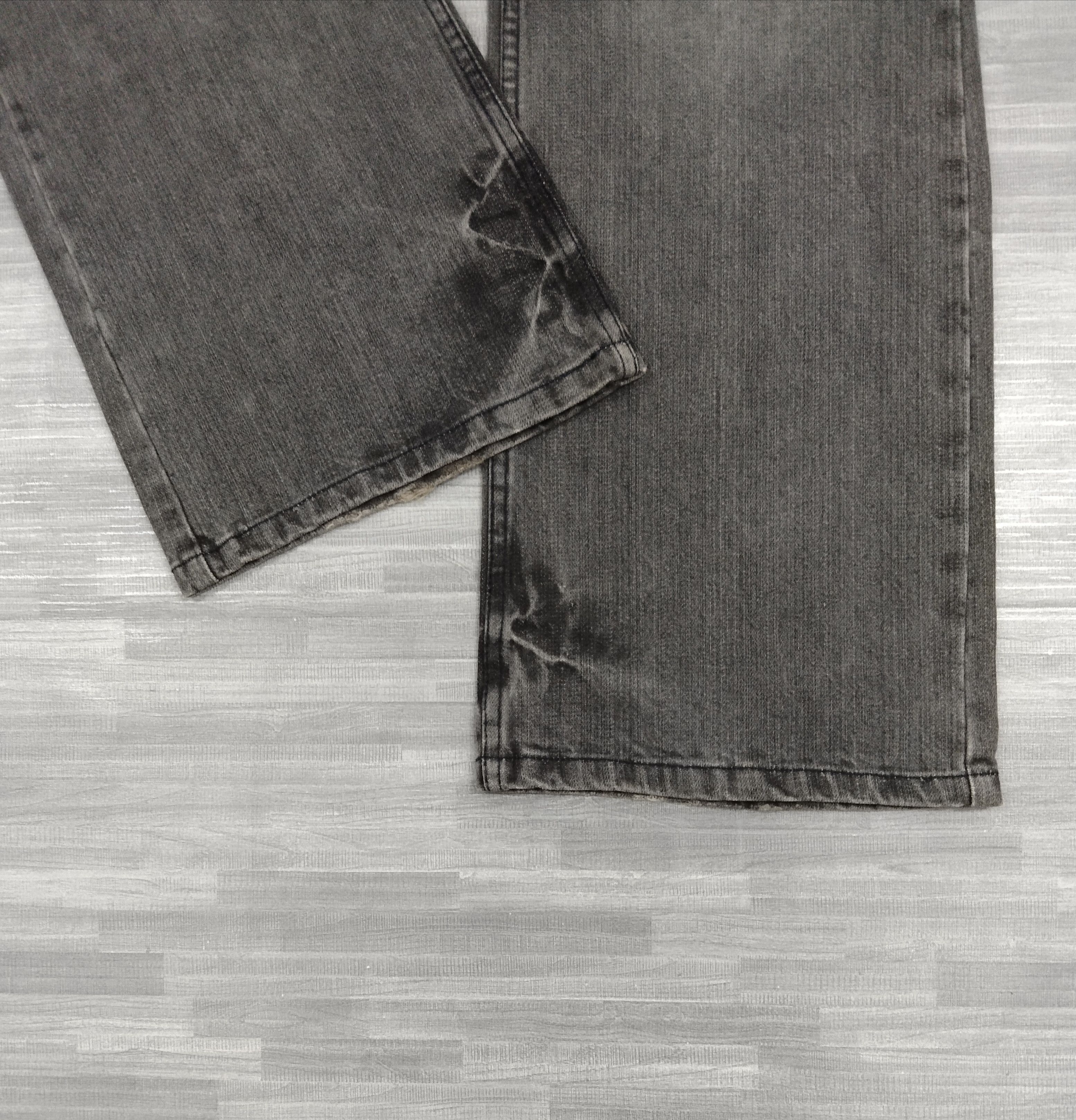 Japanese Brand FLARED🔥SUPER SICK RIPED POINT LOMA DENIM PANTS Size US 31 - 8 Thumbnail