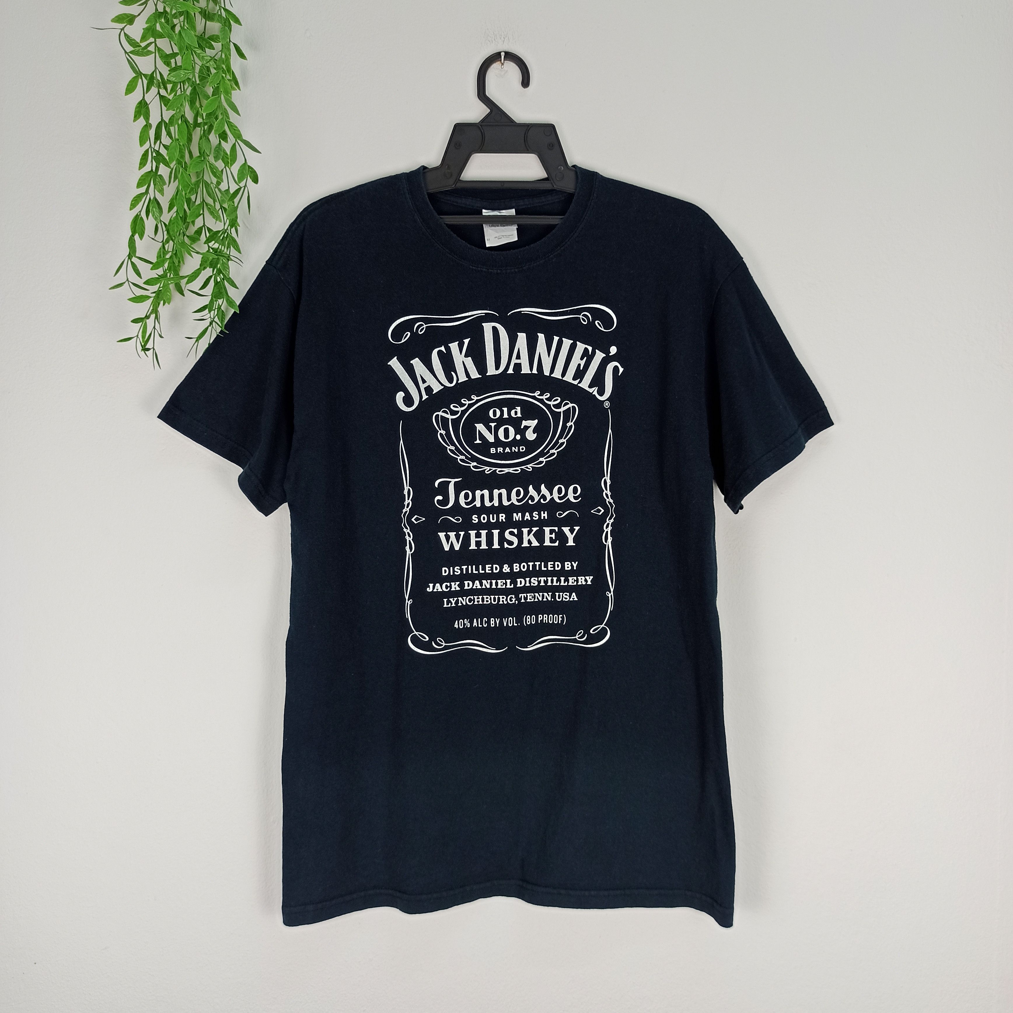 image of Drink Beer Save Water x Jack Daniels Vintage Jack Daniels T-Shirt in Black, Men's (Size Medium)