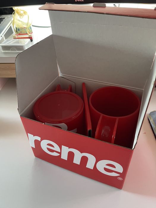 Supreme Stackable Heller Mugs (Set Of 2) Red | Grailed